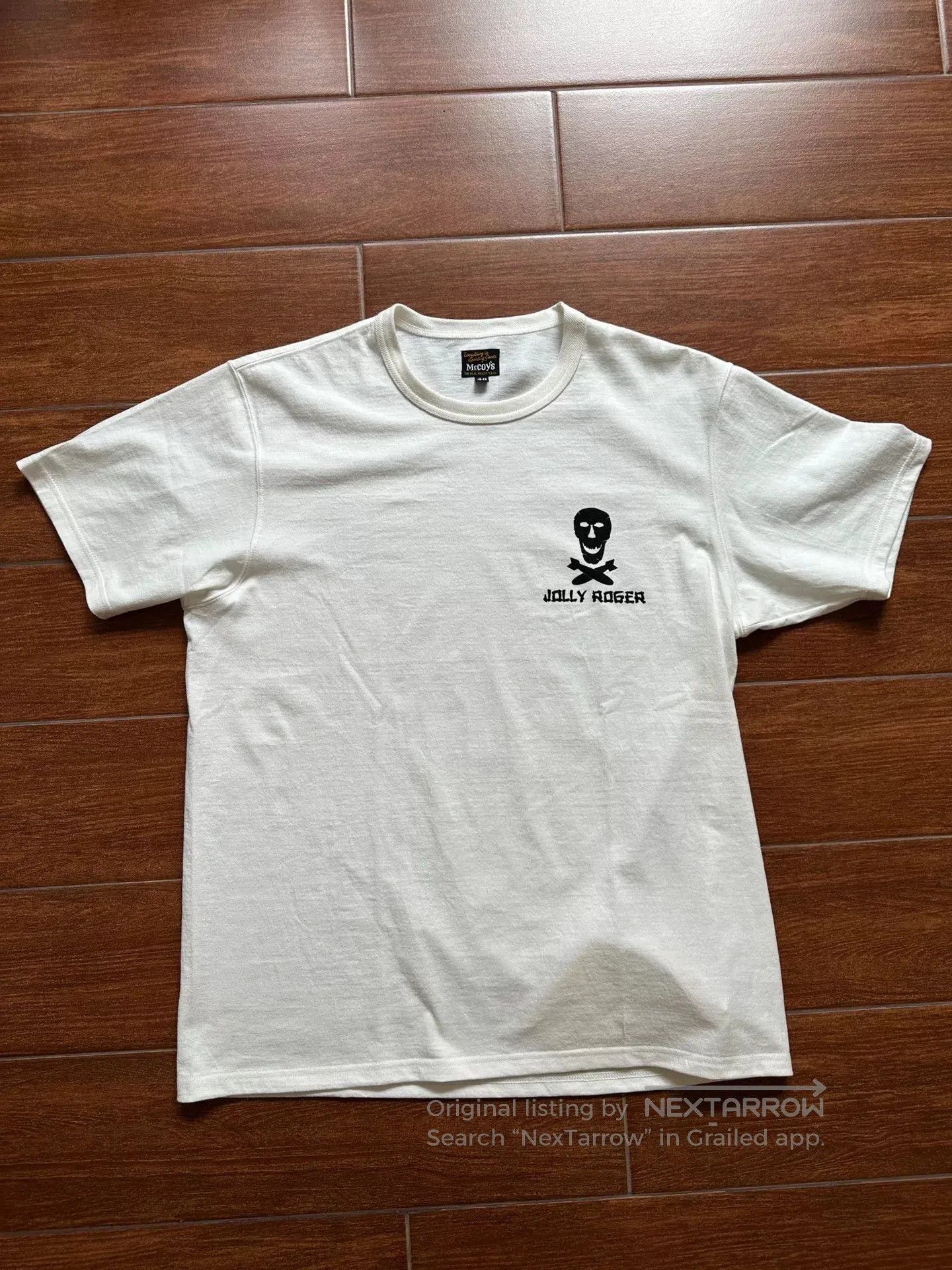 The Real McCoy's Real McCoy's Jolly Roger White T-shirt. Size US L / EU 52-54 / 3 - 1 Thumbnail