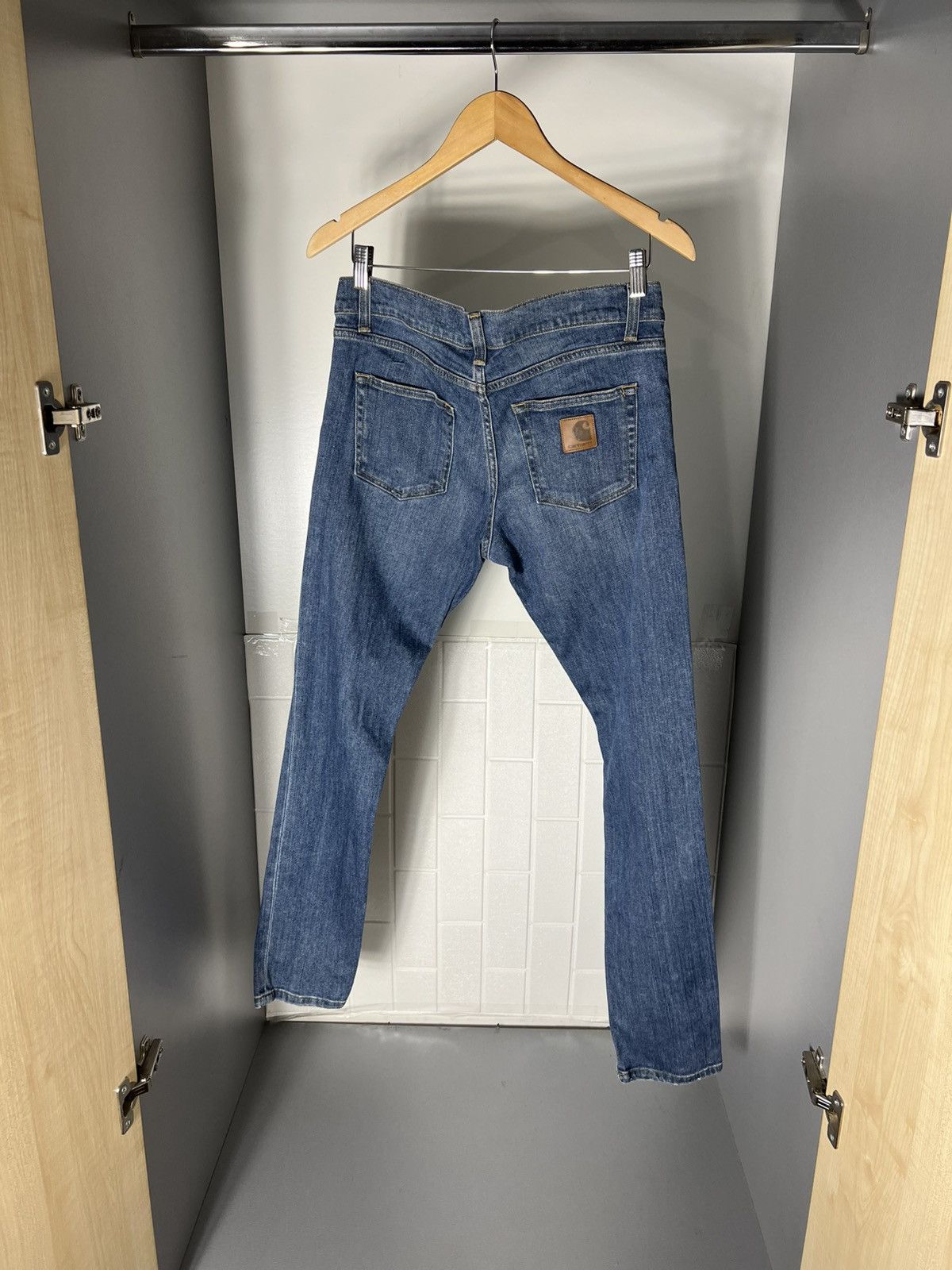 Carhartt VINTAGE CARHARTT WIP REBEL SKINNY DENIM JEANS CASUAL Y2K 90s Size US 30 / EU 46 - 17 Thumbnail