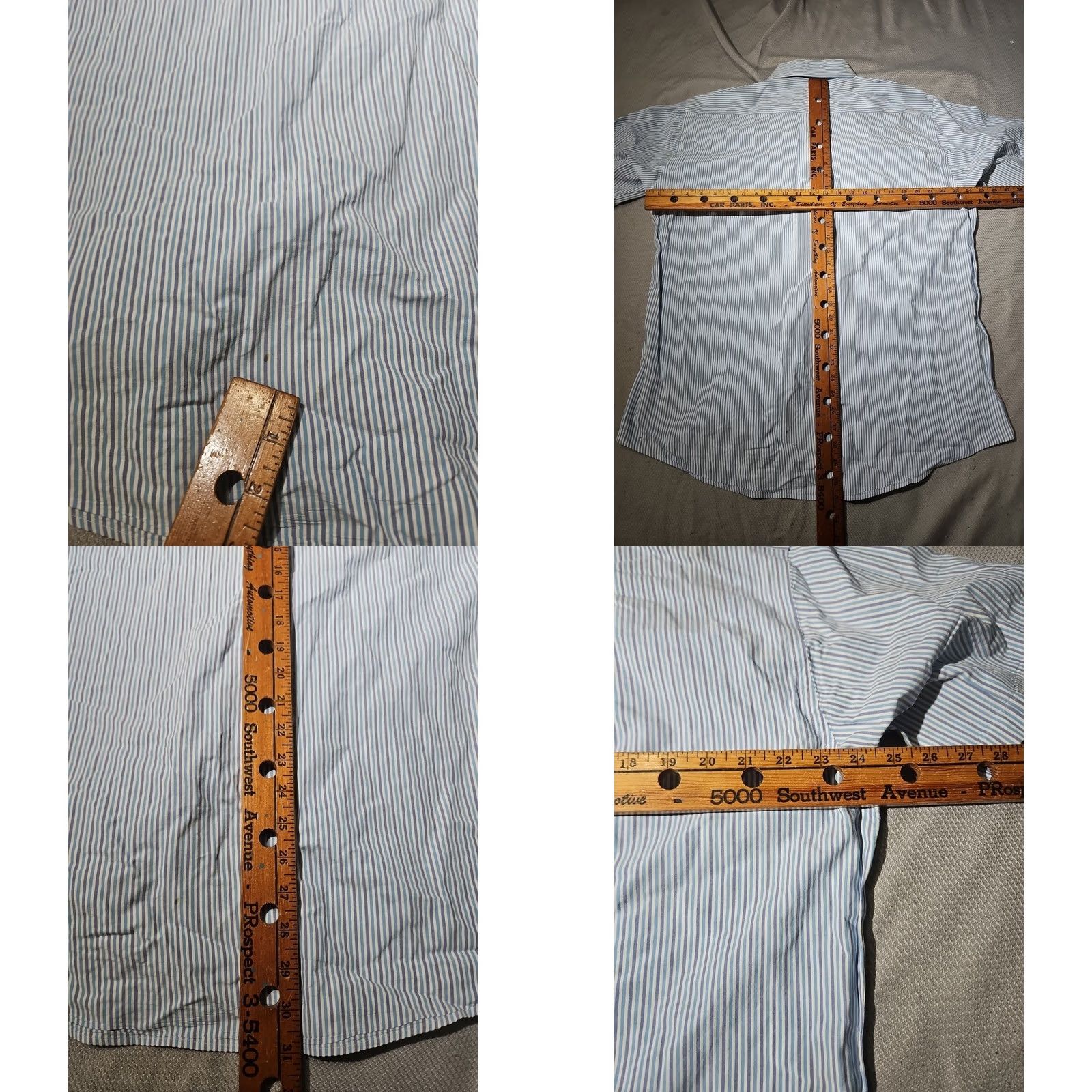 Brooks Brothers Brooks Brothers Shirt Mens Large Blue Striped Button Oxford Casual Preppy Luxury Oxford Shirt Size US L / EU 52-54 / 3 - 9 Thumbnail