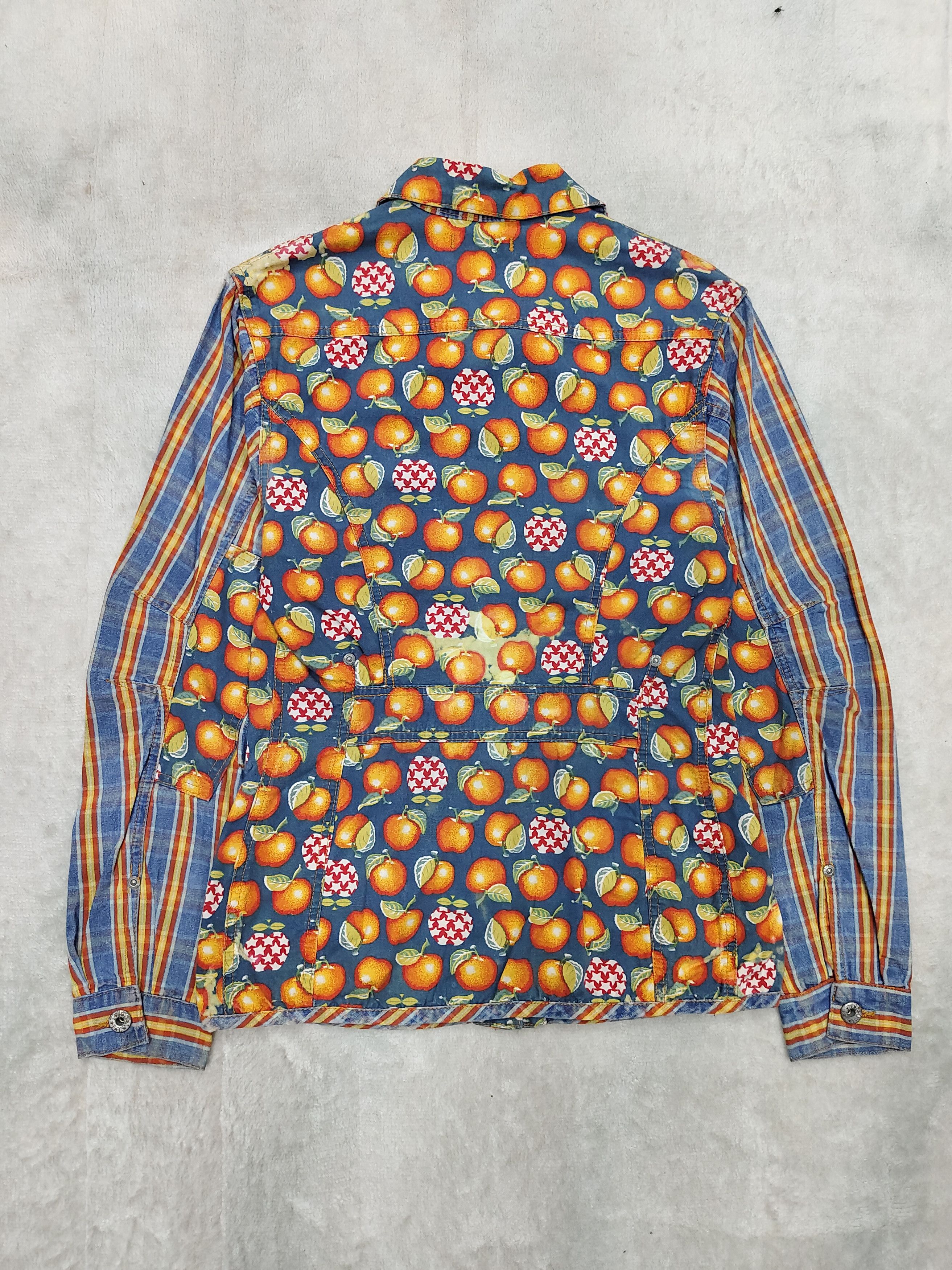 Oilily SICK🔥Rare Vtg Oilily Tartan Apple Graphic Jacket Size M / US 6-8 / IT 42-44 - 4 Thumbnail