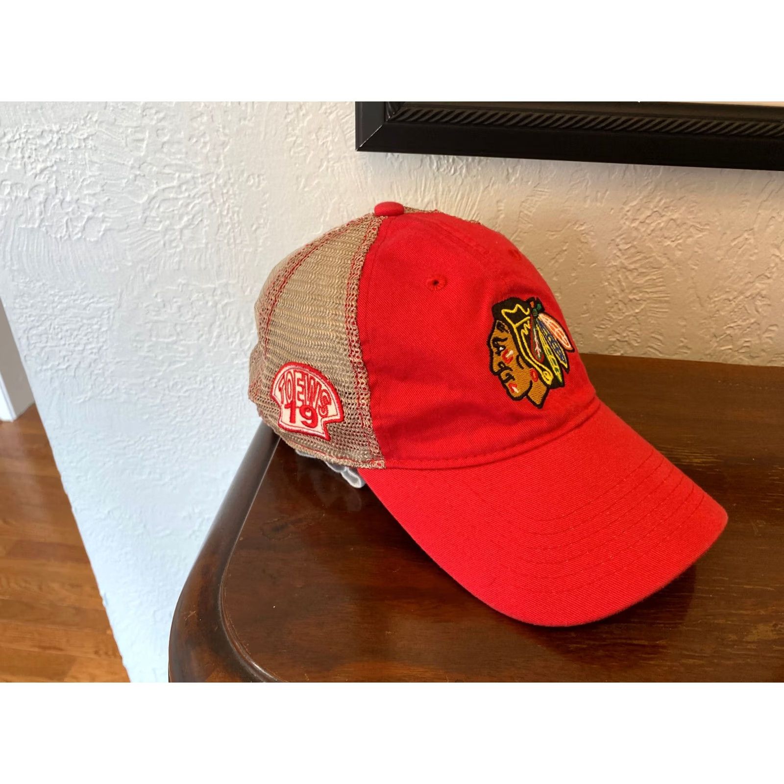 Reebok Chicago Blackhawks Trucker Strapback Hat Mens White NWT TOEWS Baseball Cap Reebok Java Size ONE SIZE - 2 Thumbnail