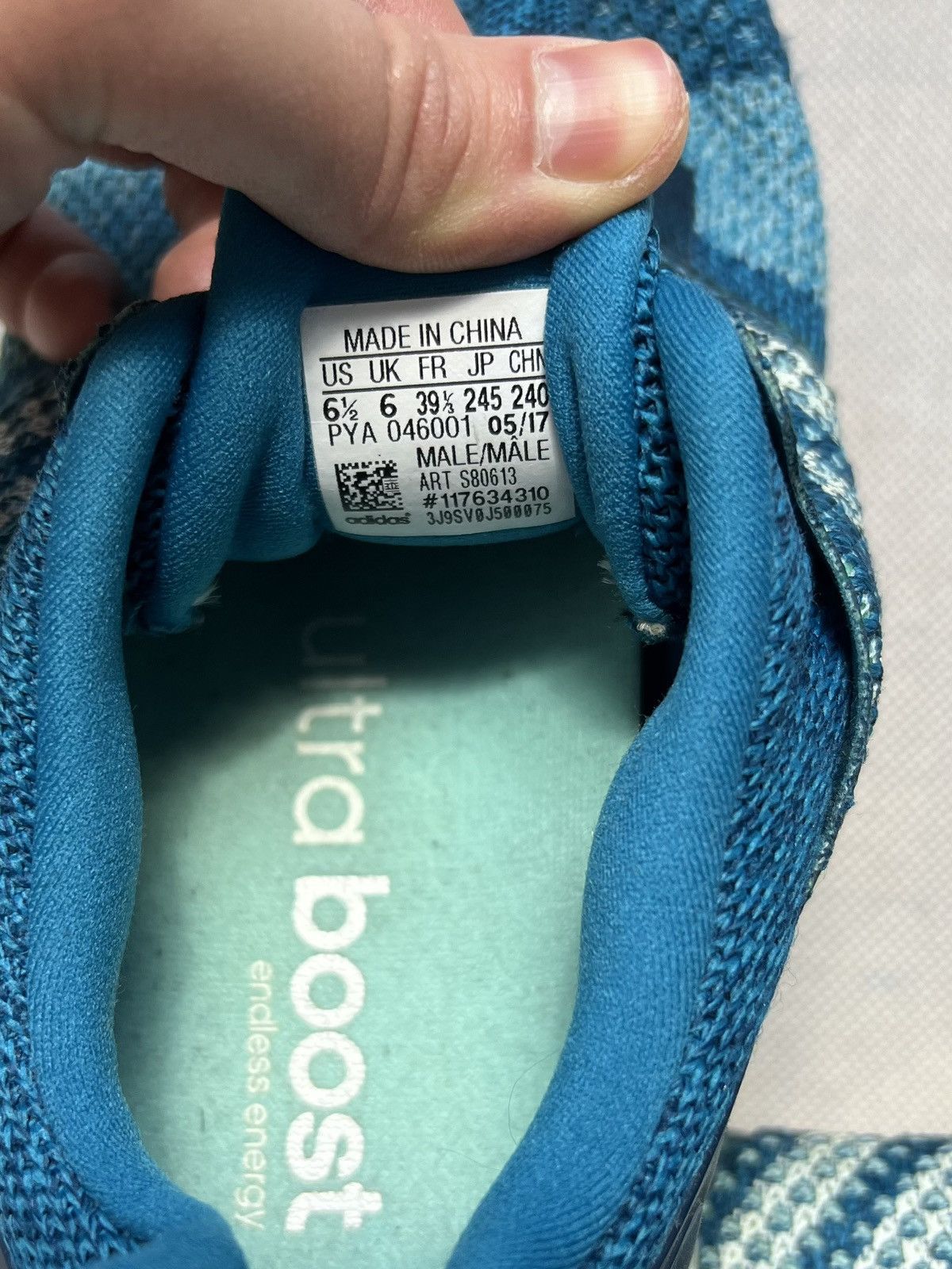 Adidas Shoes Adidas Ultra Boost ST Blue Size US 6.5 / IT 36.5 - 4 Thumbnail