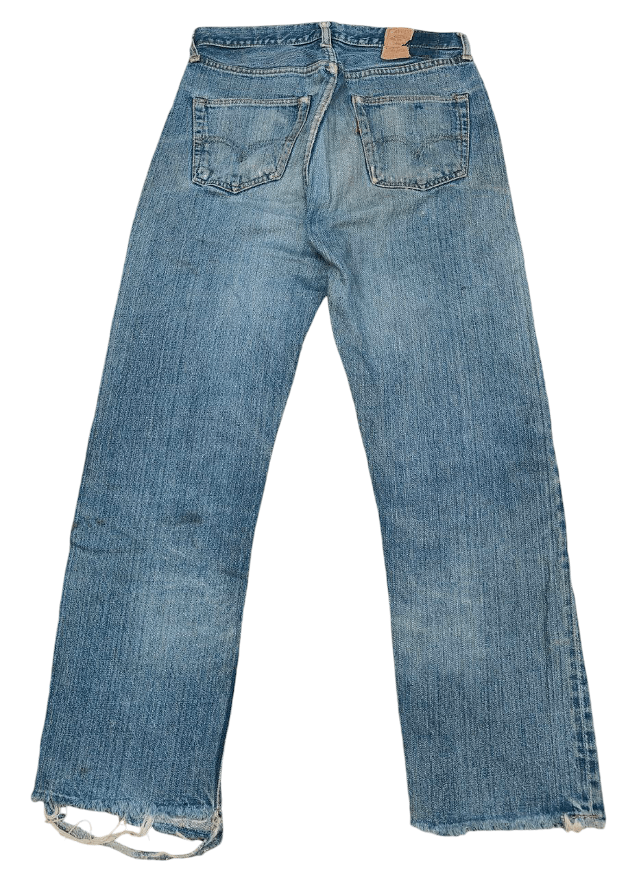 Levi's Rare 60's Vintage Levi's 501 Redline Selvedge, Button No 6 Size US 29 - 2 Thumbnail