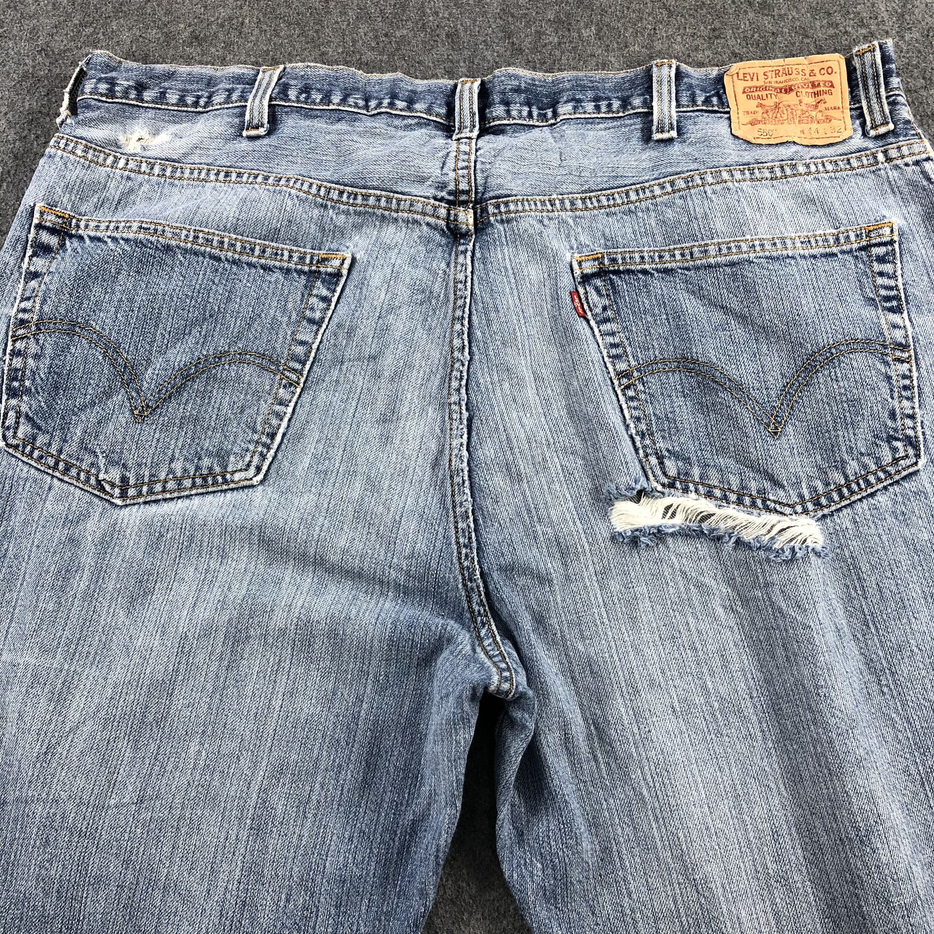 Levi's Vintage Blue Wash Levis 550 Jeans-J2067 Size US 43 - 4 Thumbnail