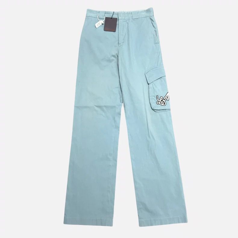 Louis Vuitton Louis Vuitton Airplane embroidered blue overalls pants 2501 Size US 36 / EU 52 - 1 Thumbnail