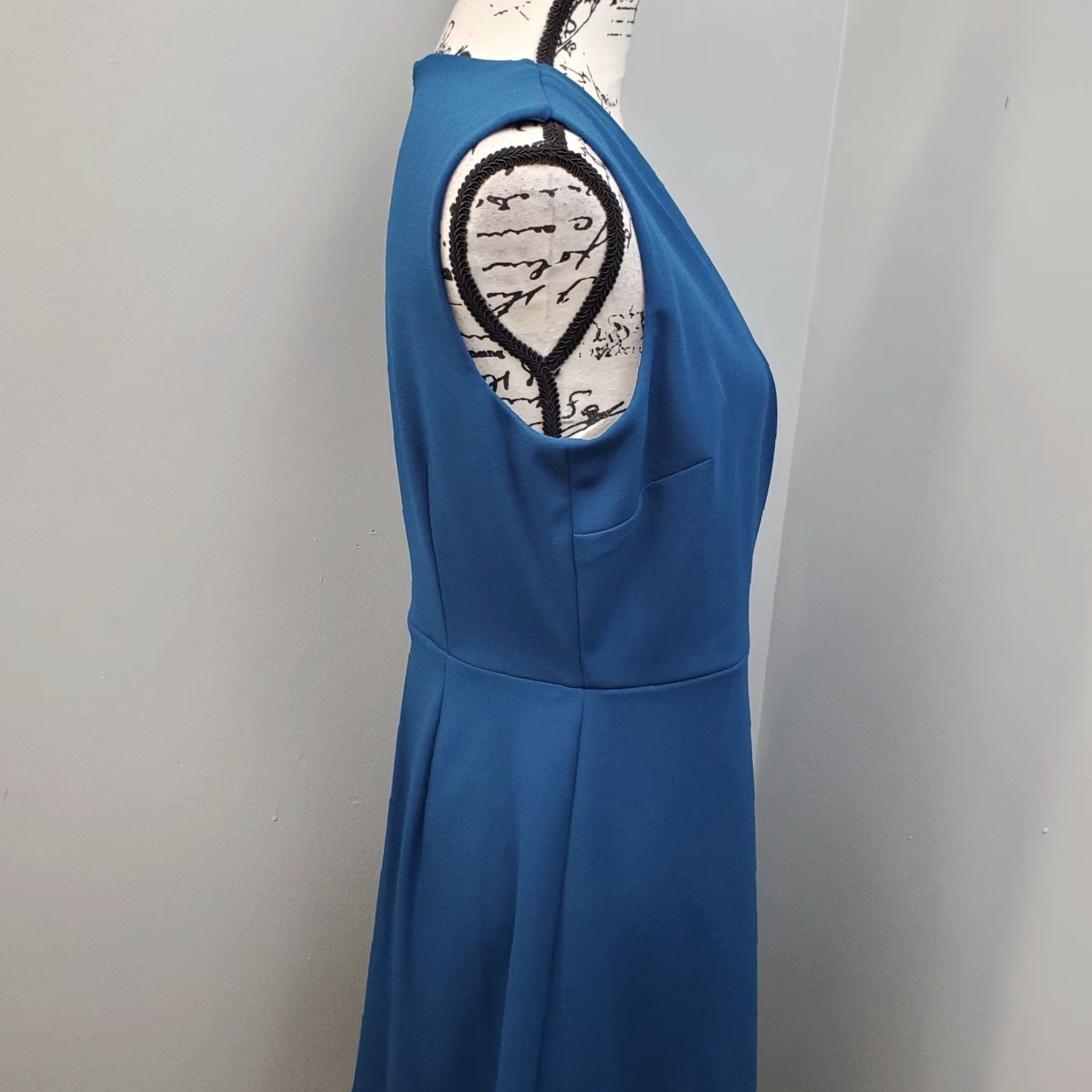 Calvin Klein Calvin Klein Wrap Dress Women Size 8 Blue Sleeveless Round Neck Zip Size M / US 6-8 / IT 42-44 - 7 Thumbnail