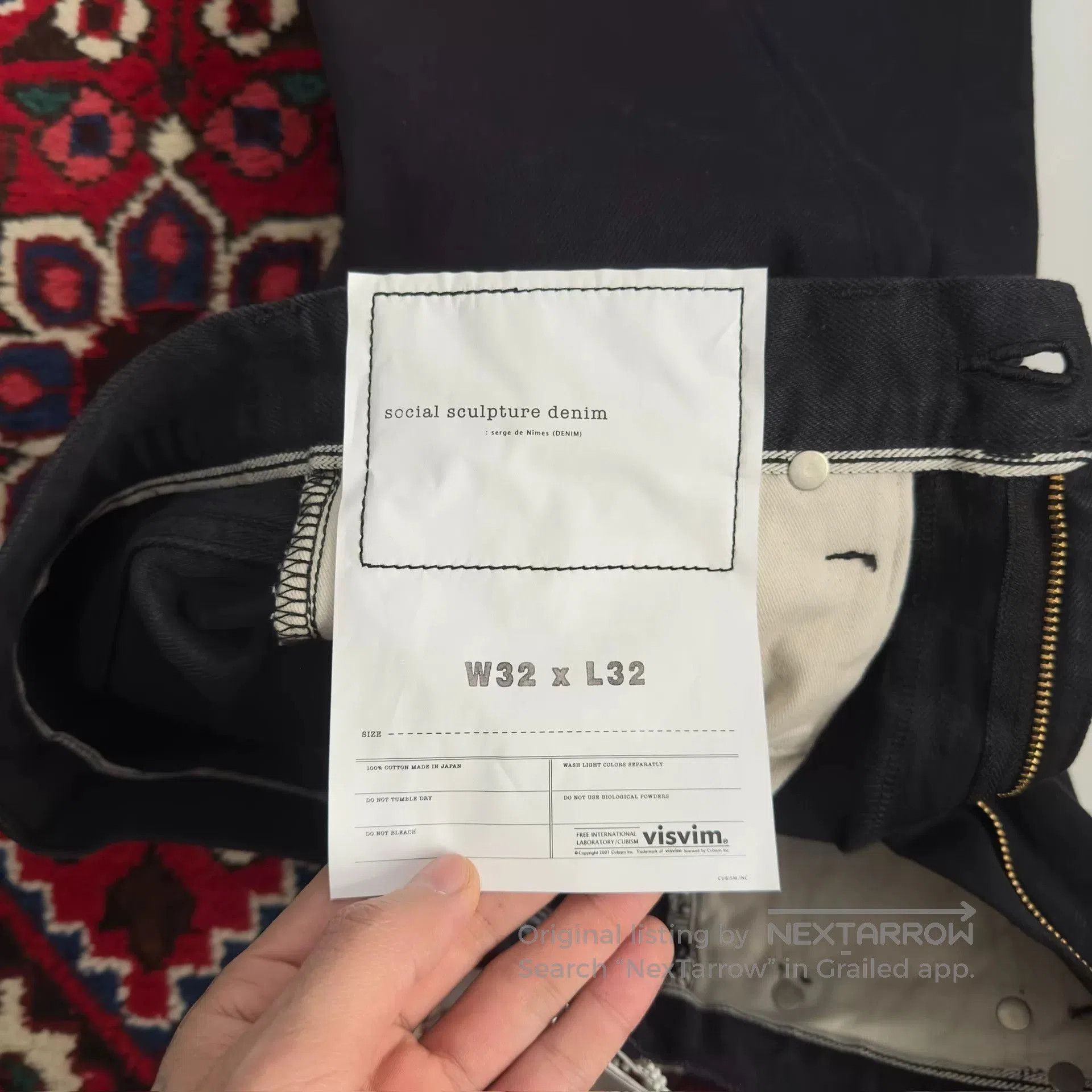 Visvim visvim black denim pants w32l32. Size US 32 / EU 48 - 4 Thumbnail