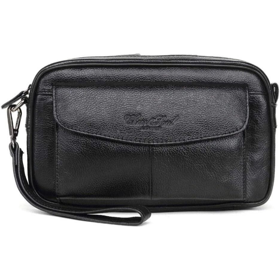 Other Leather Clutch Purse Wallet for Men Black Organizer Holder W Size ONE SIZE - 5 Thumbnail