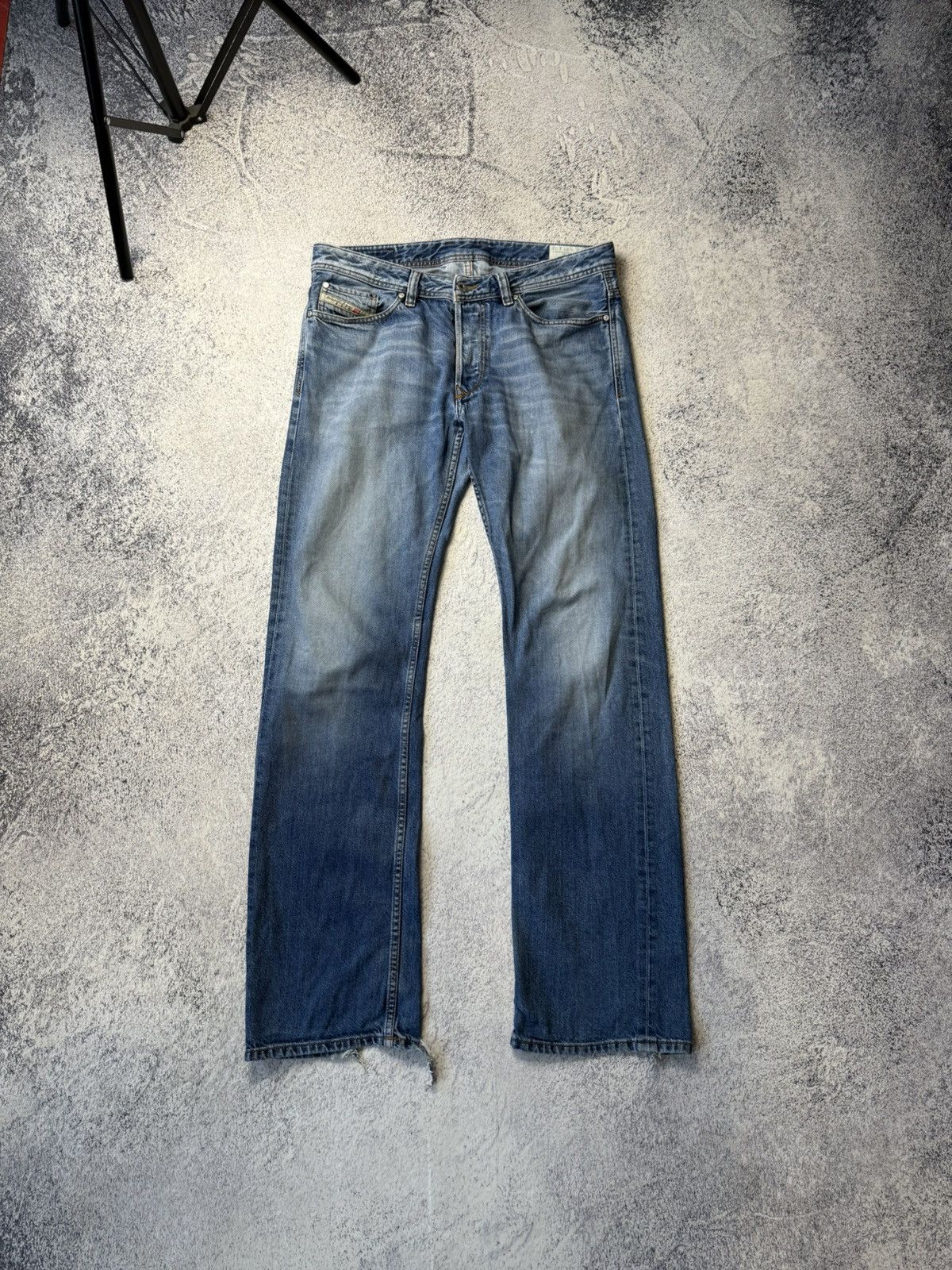 Diesel Men's Vintage Diesel Industry Distressed Faded Jeans Size 32 Size US 32 / EU 48 - 10 Thumbnail
