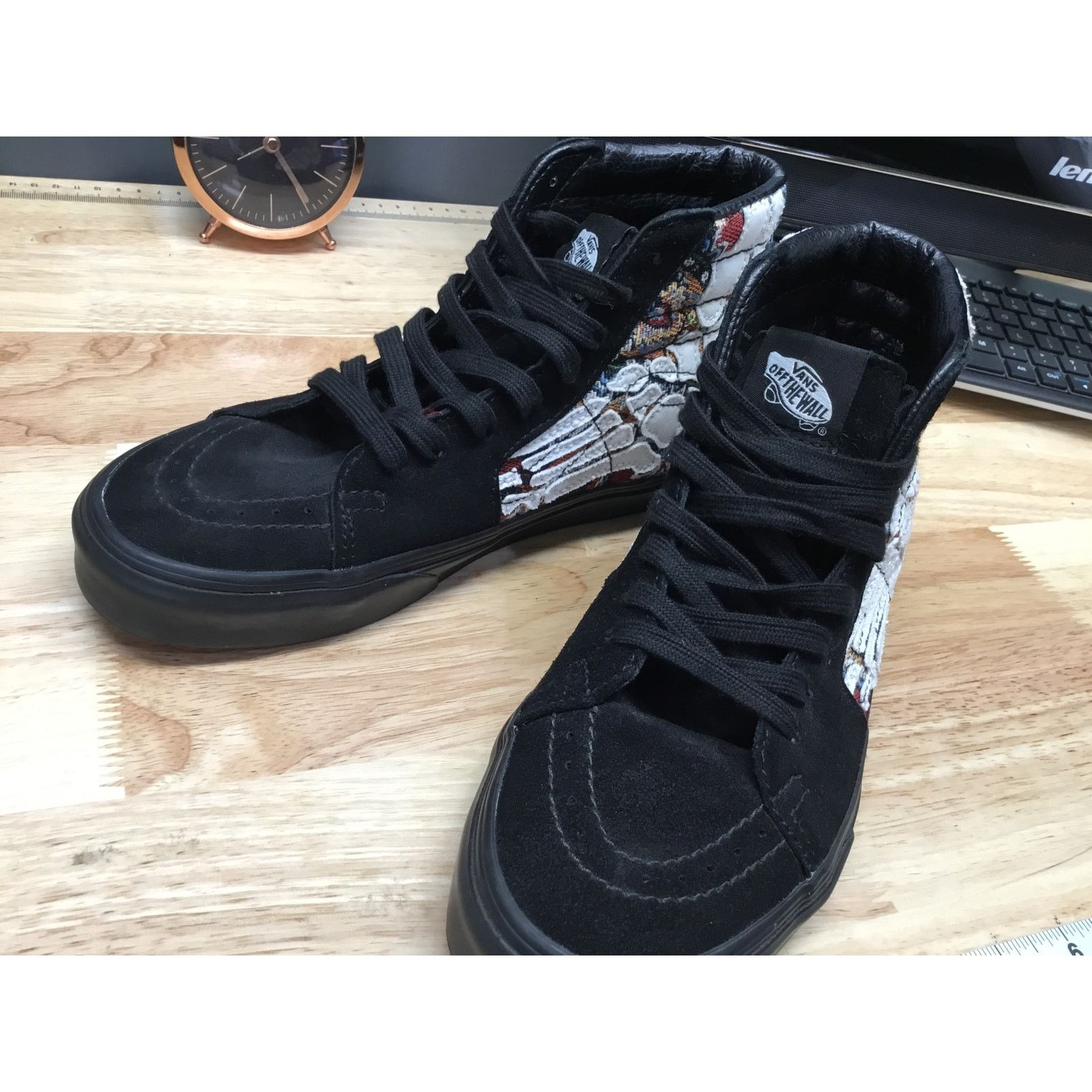 Vans Vans Sk8-Hi Hazy Bones Women's 7.5 Black Athletic Sneakers Size US 7.5 / IT 37.5 - 4 Thumbnail