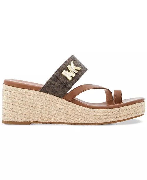 Michael Kors MICHAEL KORS Women's Jilly Espadrille Platform Wedge Sandals Size US 5.5 / IT 35.5 - 2 Thumbnail