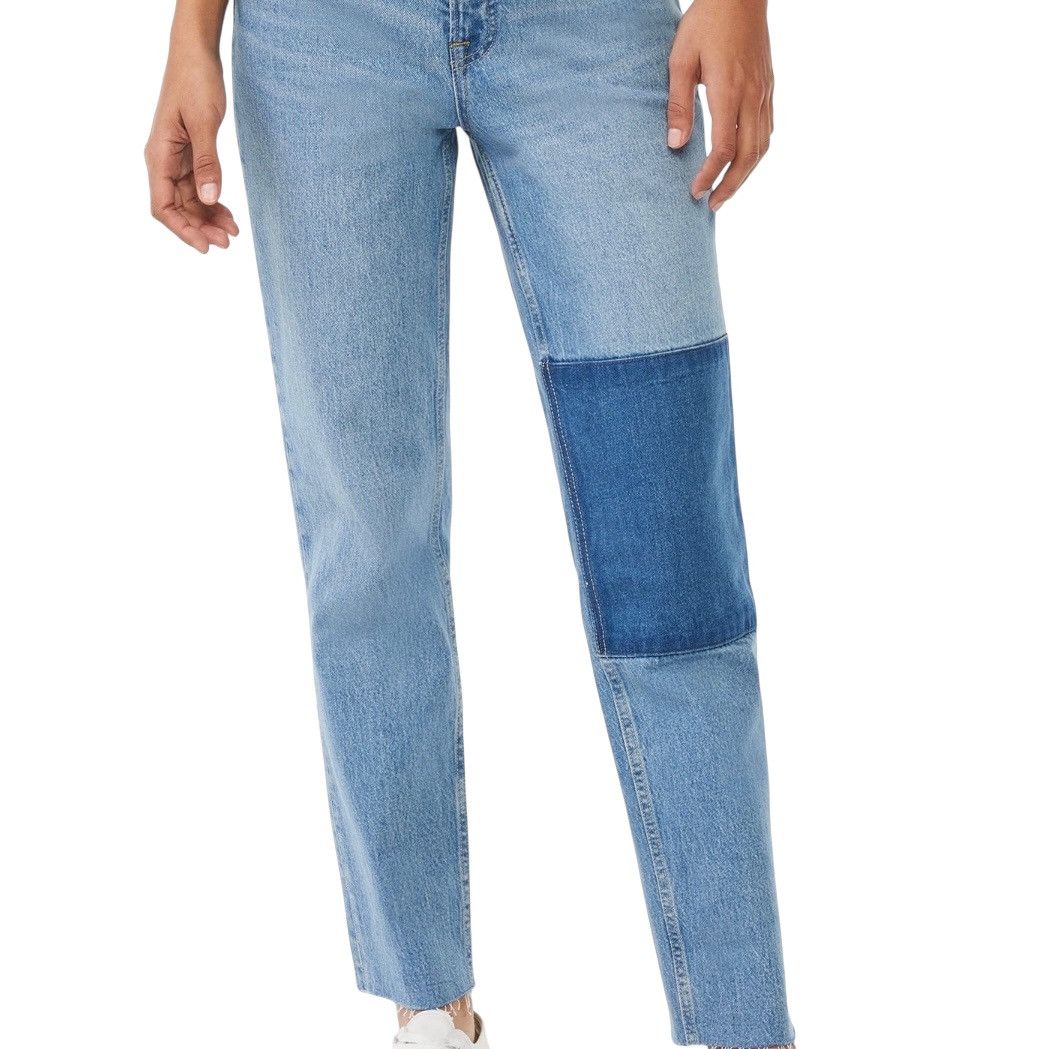 Other Free Assembly Super High Rise Straight patched jeans Size 27" / US 4 / IT 40 - 2 Thumbnail