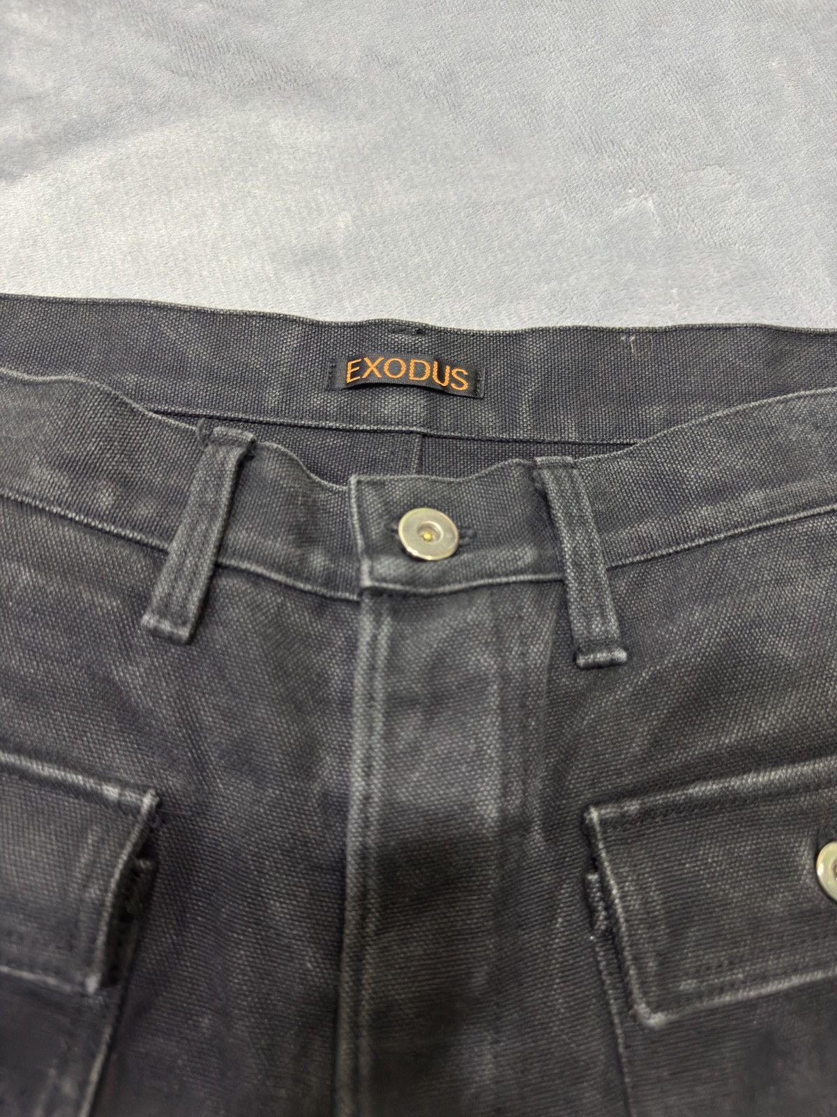 Exodus Japanese brand X Exodus multipocket flare canvas jeans Size US 30 / EU 46 - 6 Thumbnail
