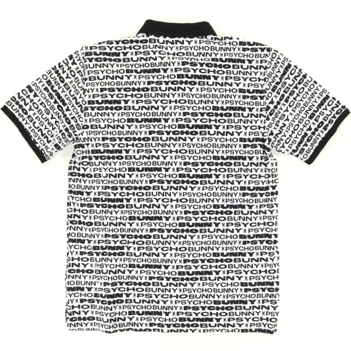 Psycho Bunny Psycho Bunny Polo Shirt White Men's 9 Pique All Over Print Shirt M Size US M / EU 48-50 / 2 - 4 Thumbnail