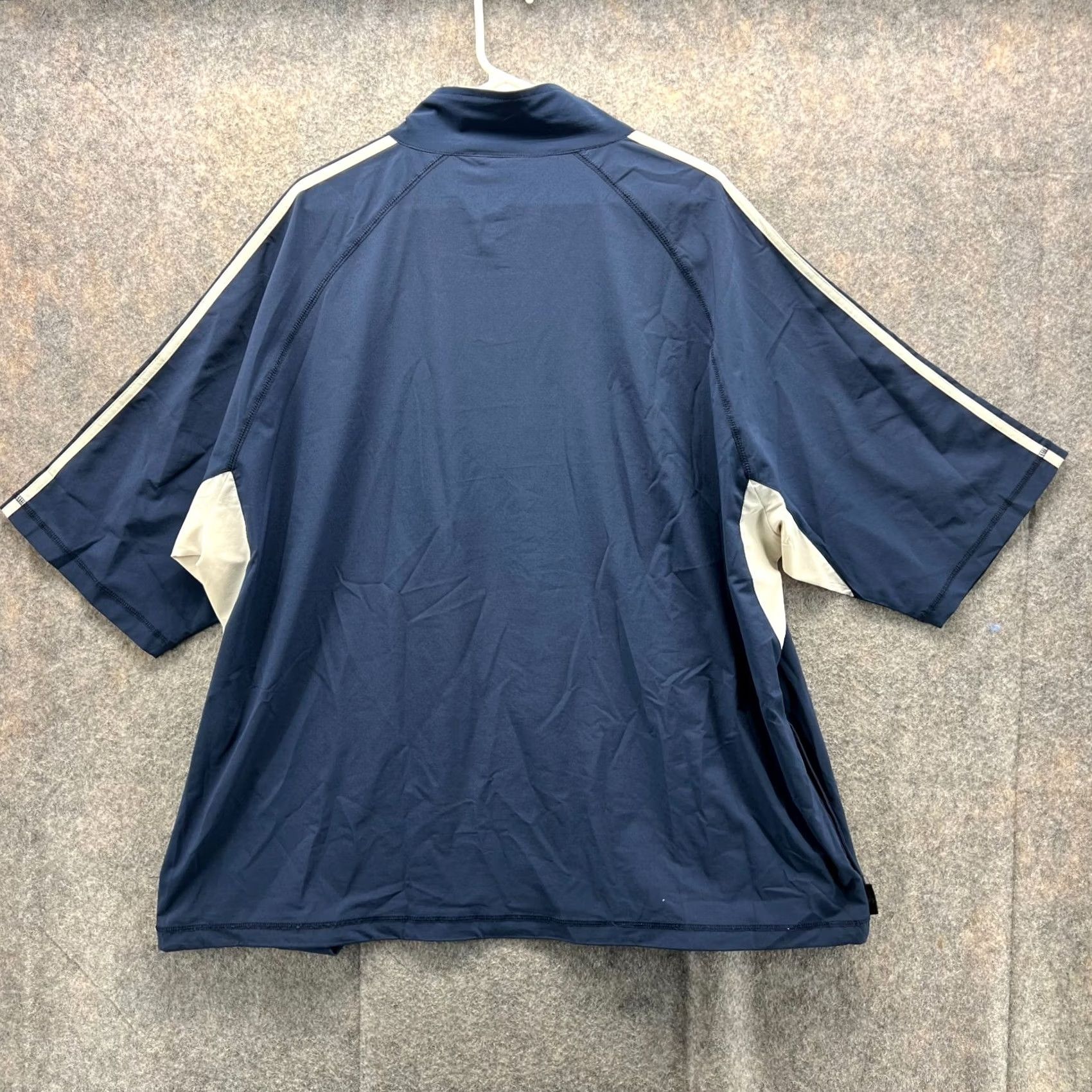 Vintage VINTAGE Level Wear Sweater Men 2XL Blue 1/2 Zip Short Sleeve Polyester Logo Pullover Casual/Workwear Size US XXL / EU 58 / 5 - 2 Thumbnail