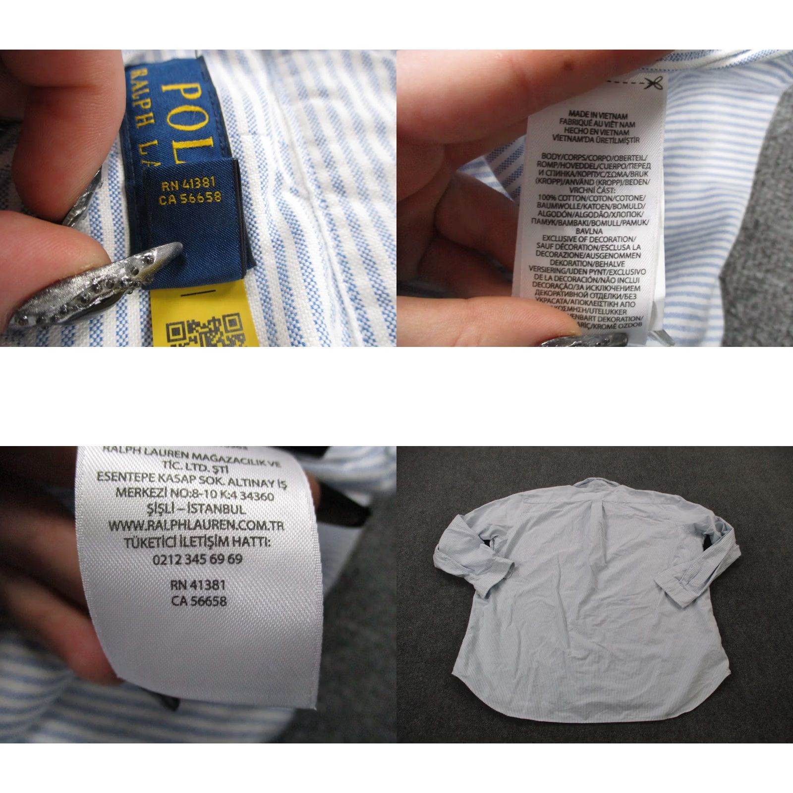 Polo Ralph Lauren Polo Ralph Lauren Polo Shirt Mens 3XLT White Blue Striped Golf Business Dress Preppy Polo Shirt Men 3XLT White Blue Striped Rainbow Theme) Size 48R - 8 Thumbnail