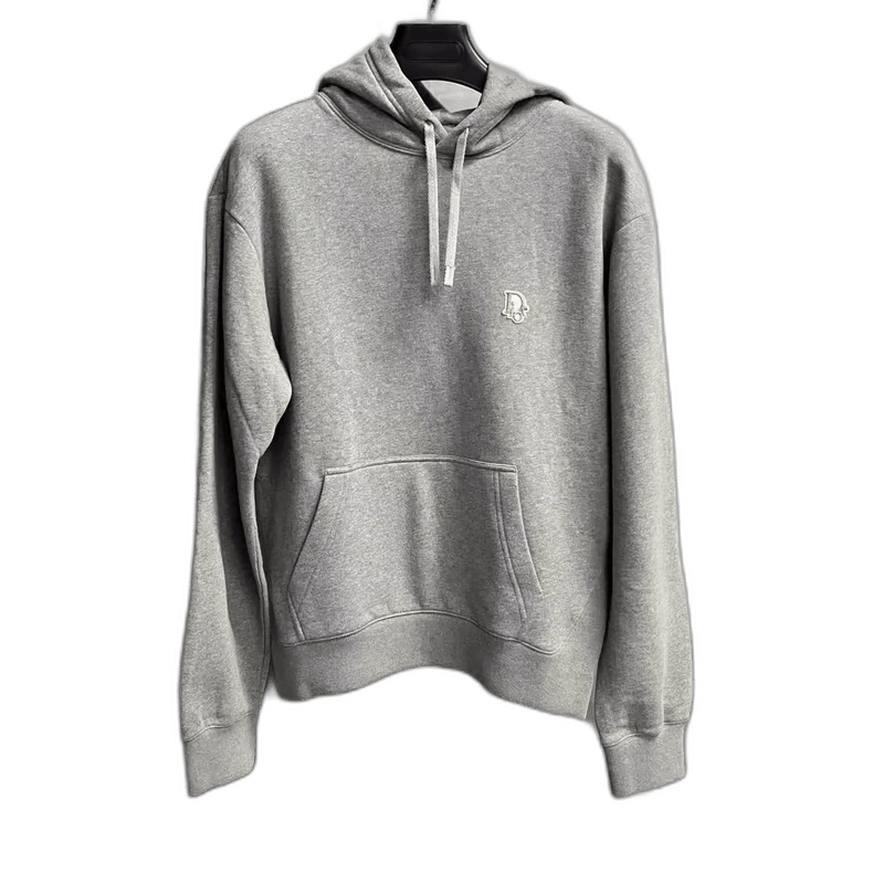 Dior Dior Gray Logo Print Hoodie Size US L / EU 52-54 / 3 - 1 Thumbnail