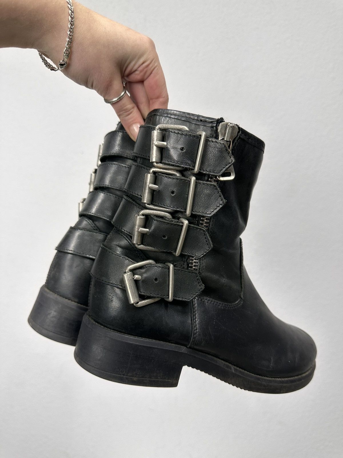 Undercover Vintage Leather Metal Boots Rick Owens Style AS 98 japan Size US 8 / EU 41 - 1 Thumbnail