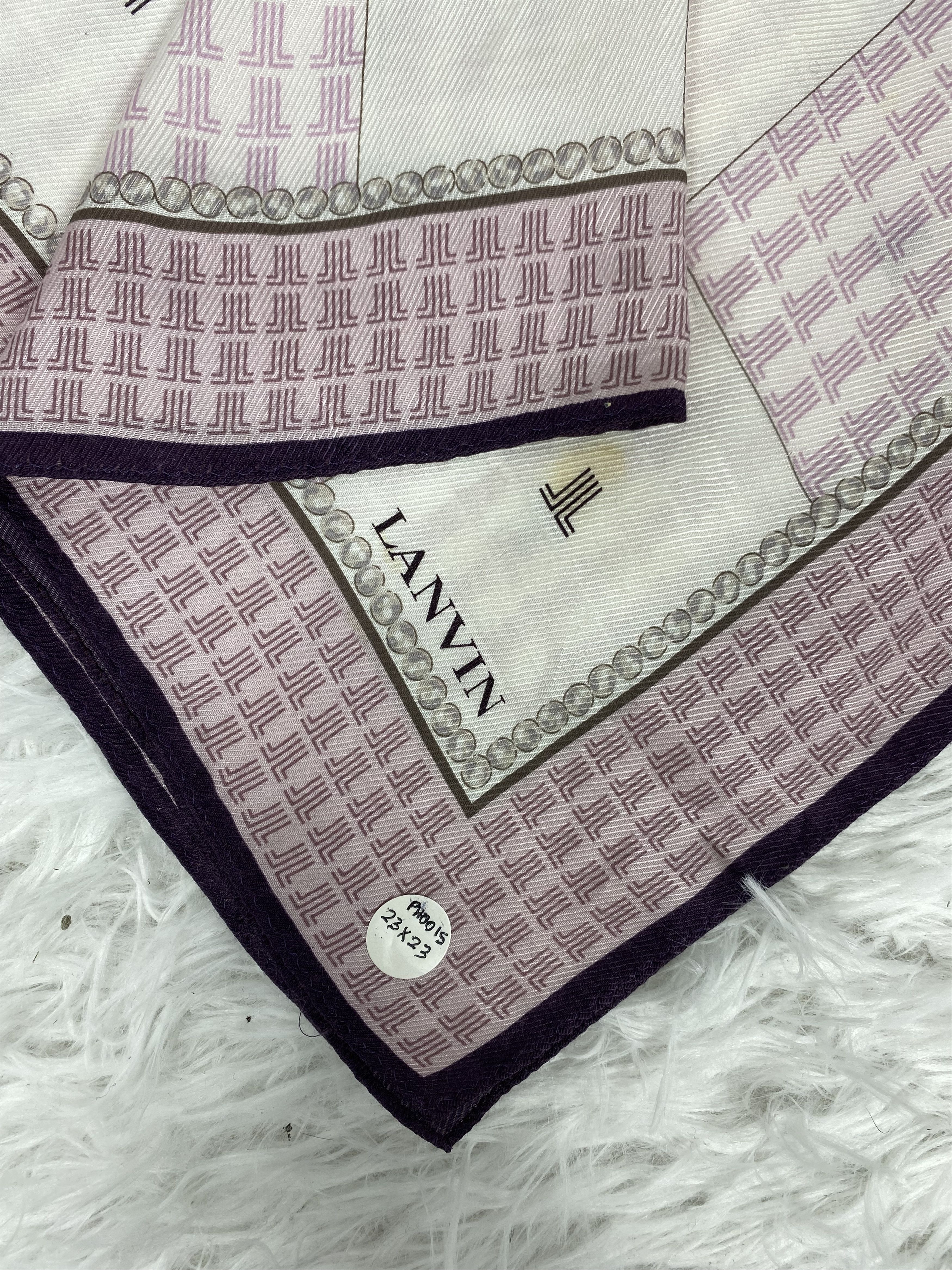 Lanvin × Vintage Vintage Lanvin Handkerchief PH0015 Size ONE SIZE - 2 Thumbnail