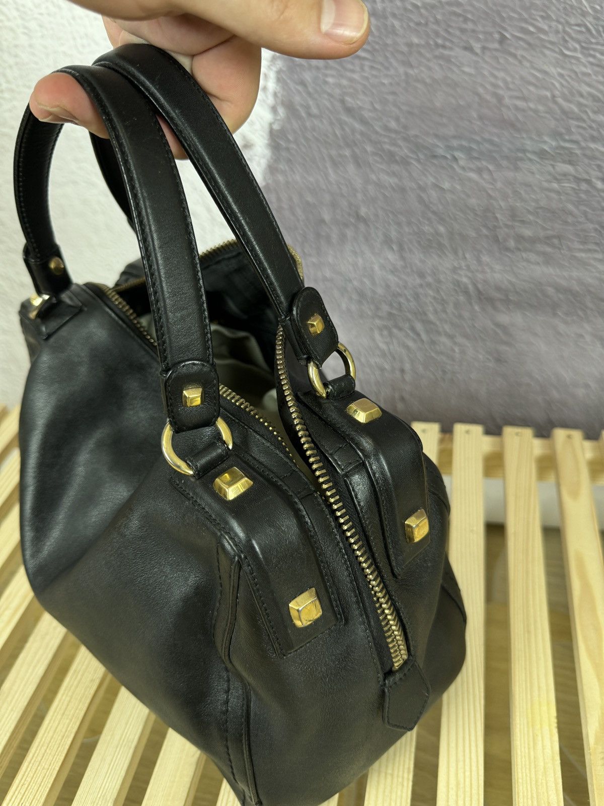 Salvatore Ferragamo Salvatore Ferragamo black leather handbag AU-21/D321 Size ONE SIZE - 9 Thumbnail