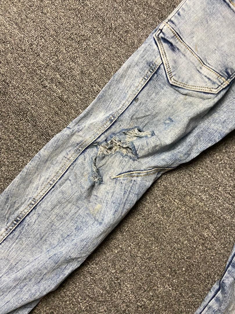 Japanese Brand Iz Frontier 7352 Stretch Cargo Jeans (175) Size US 33 - 9 Thumbnail