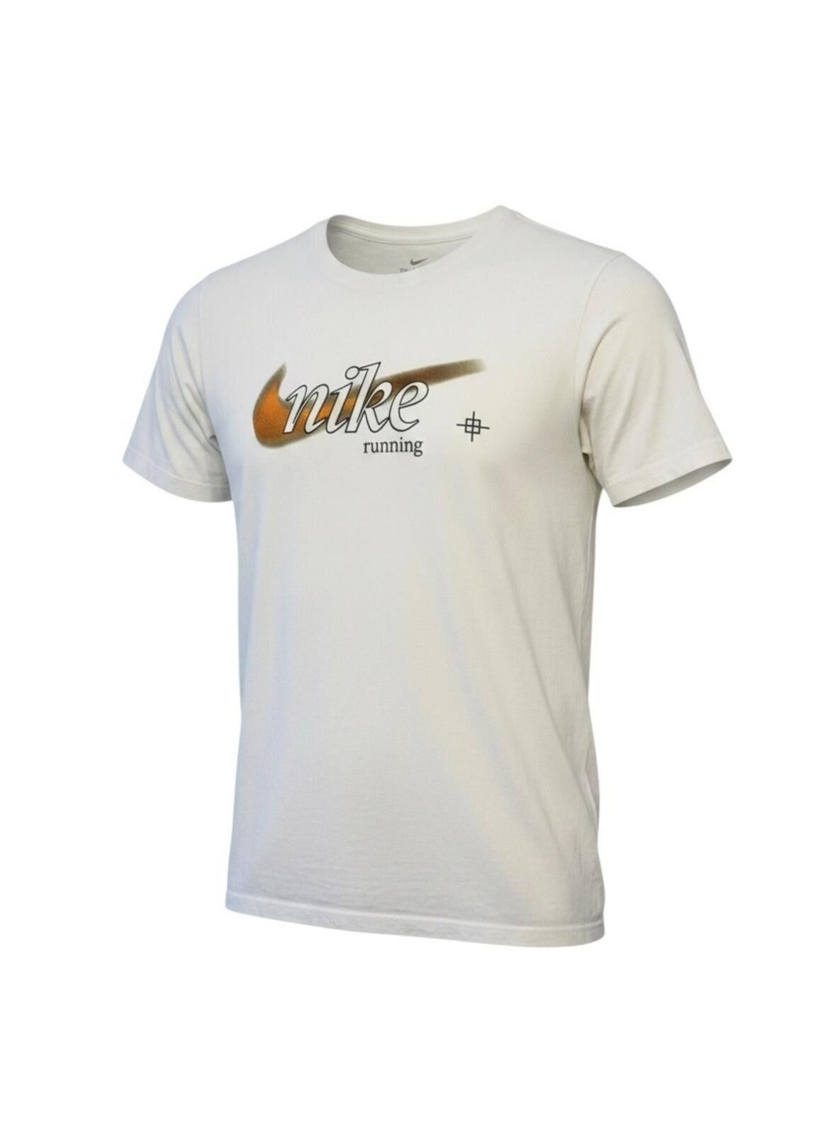 Nike Nike Running T-Shirt Men's UK Size M White Graphic Print Size US M / EU 48-50 / 2 - 1 Thumbnail
