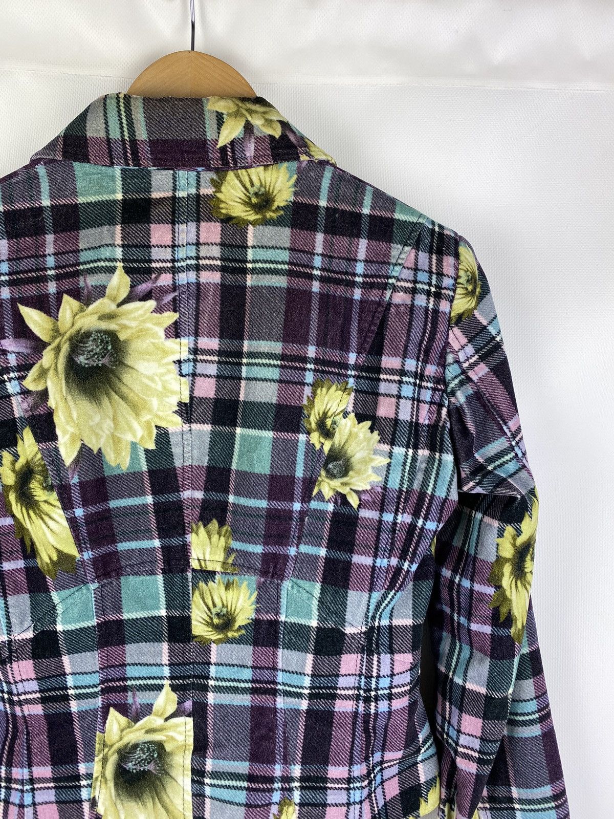 Versace Jeans Couture × Vintage Versace Jeans Couture floral pattern checked blazer jacket Size S / US 4 / IT 40 - 19 Thumbnail
