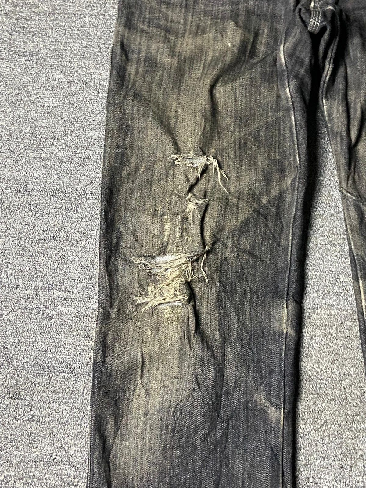 Edwin Edwin 503 x Blue Trip Distressed Ripped Jeans (159) Size US 32 / EU 48 - 12 Thumbnail