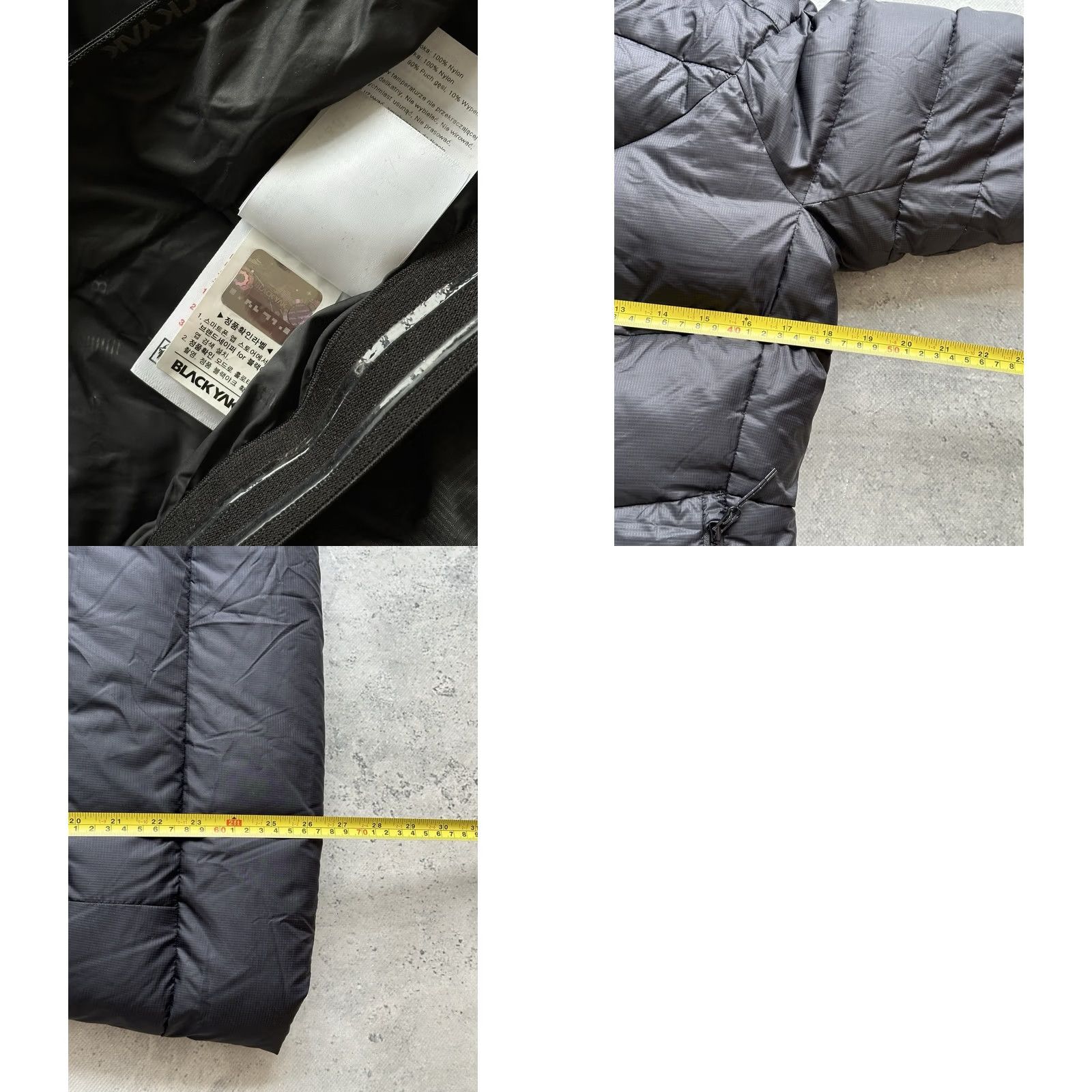 Vintage BLACK YAK Jacket Women S Full Zip Hooded Down Puffer Black Wool? Size S / US 4 / IT 40 - 9 Thumbnail