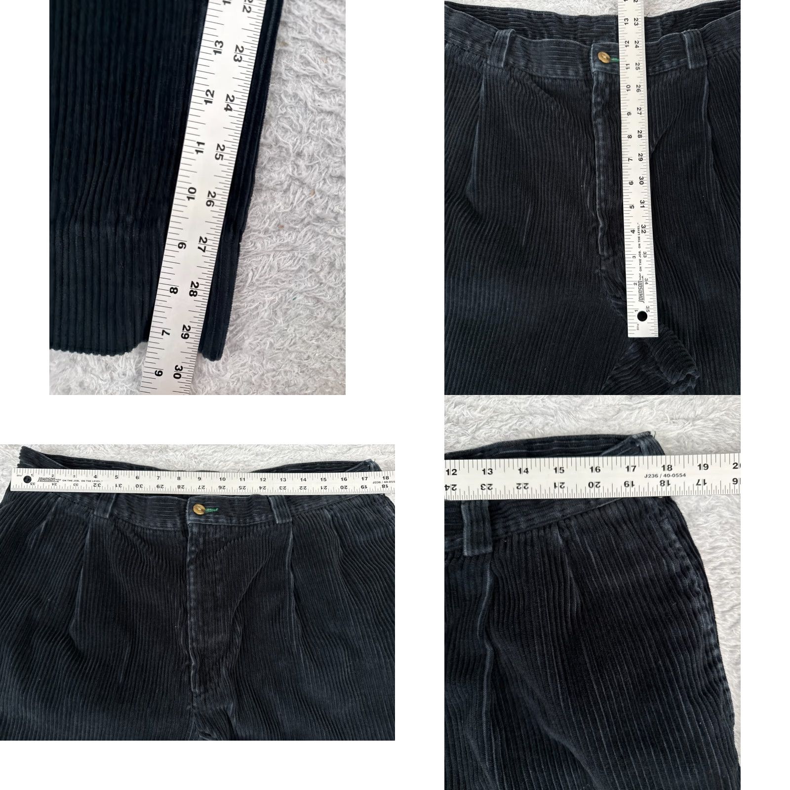 Tommy Hilfiger Tommy Hilfiger Pants Mens 38 Black Corduroy Cotton Straight Leg Zip Fly 38x30 Size US 38 / EU 54 - 8 Thumbnail