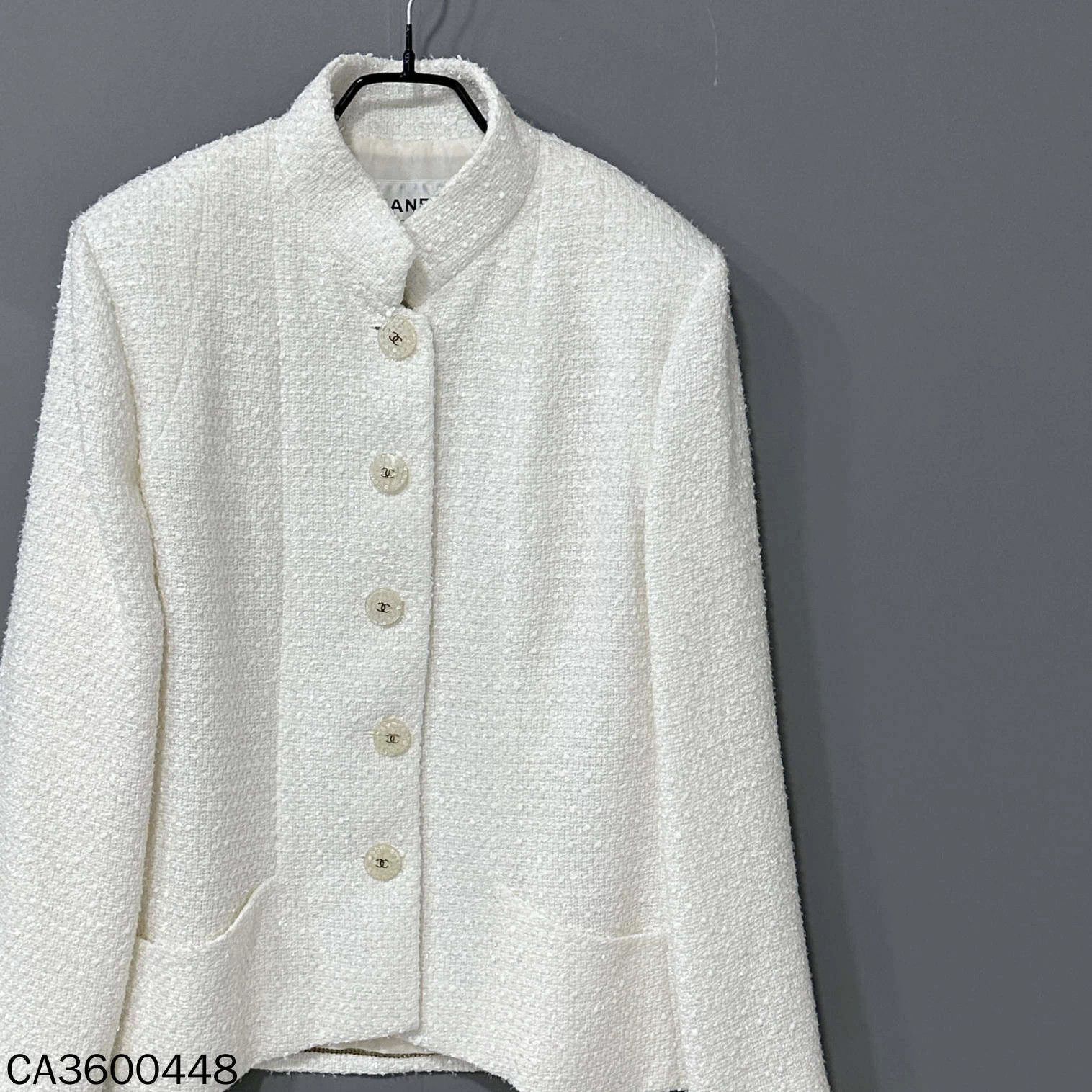 Chanel Chanel Beach White Sequin Jacket 44 Size L / US 10 / IT 46 - 1 Thumbnail