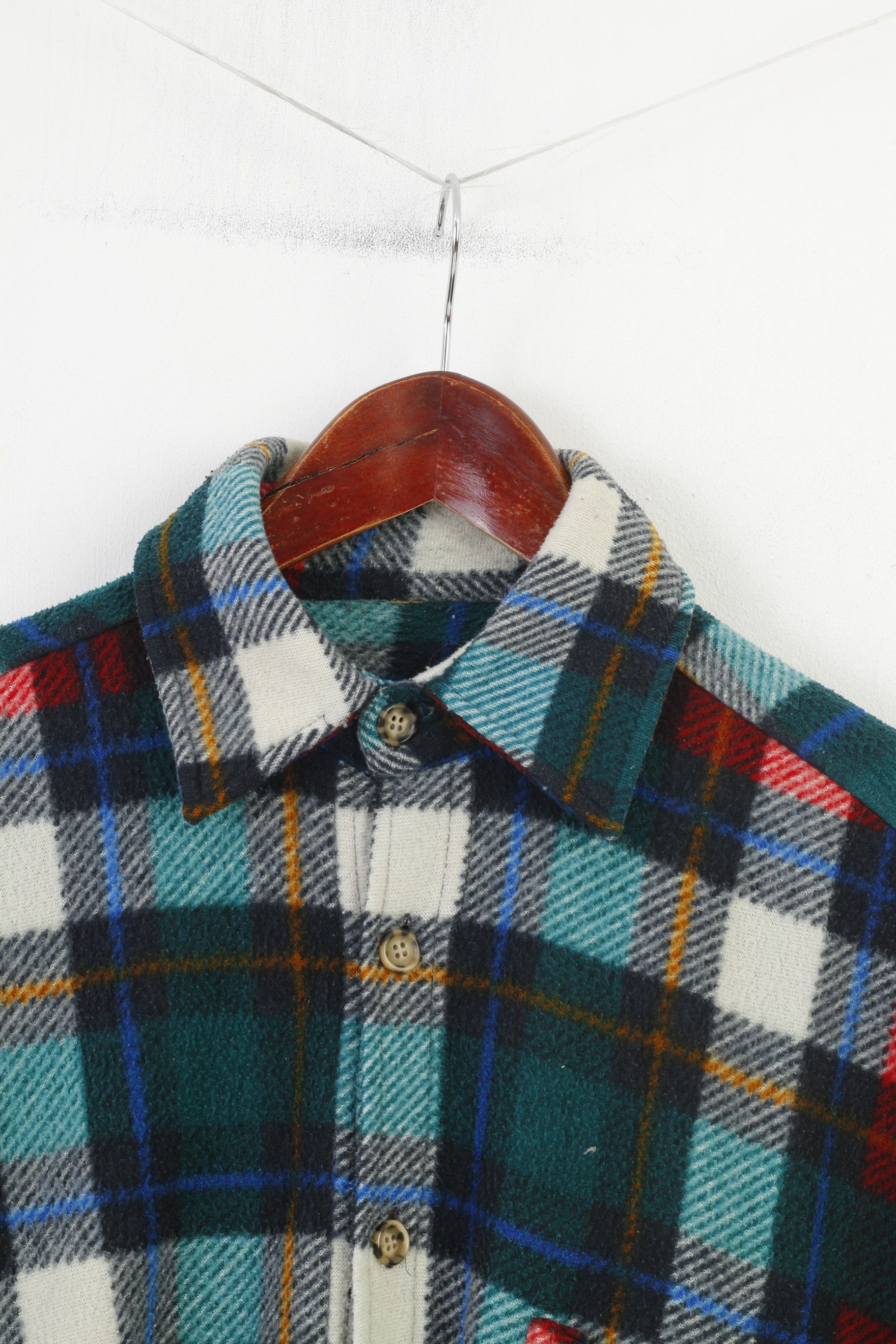 C&A × Vintage C&A Men M Casual Shirt Checkered Long Sleeve 4113 Size US M / EU 48-50 / 2 - 2 Thumbnail