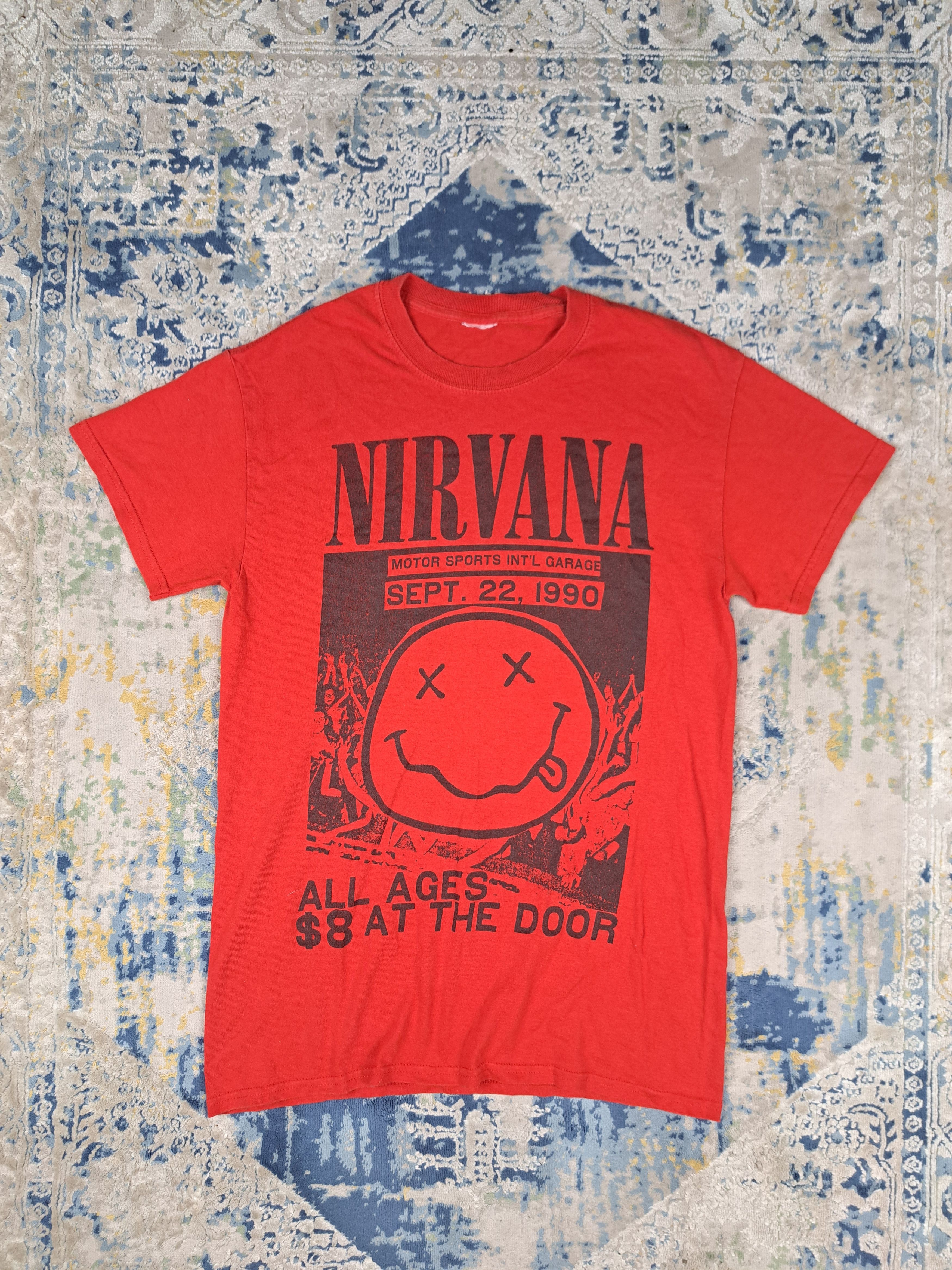 Band Tees Vintage Nirvana Band Tee 1990 Concert Kurt Cobain Size US M / EU 48-50 / 2 - 1 Thumbnail