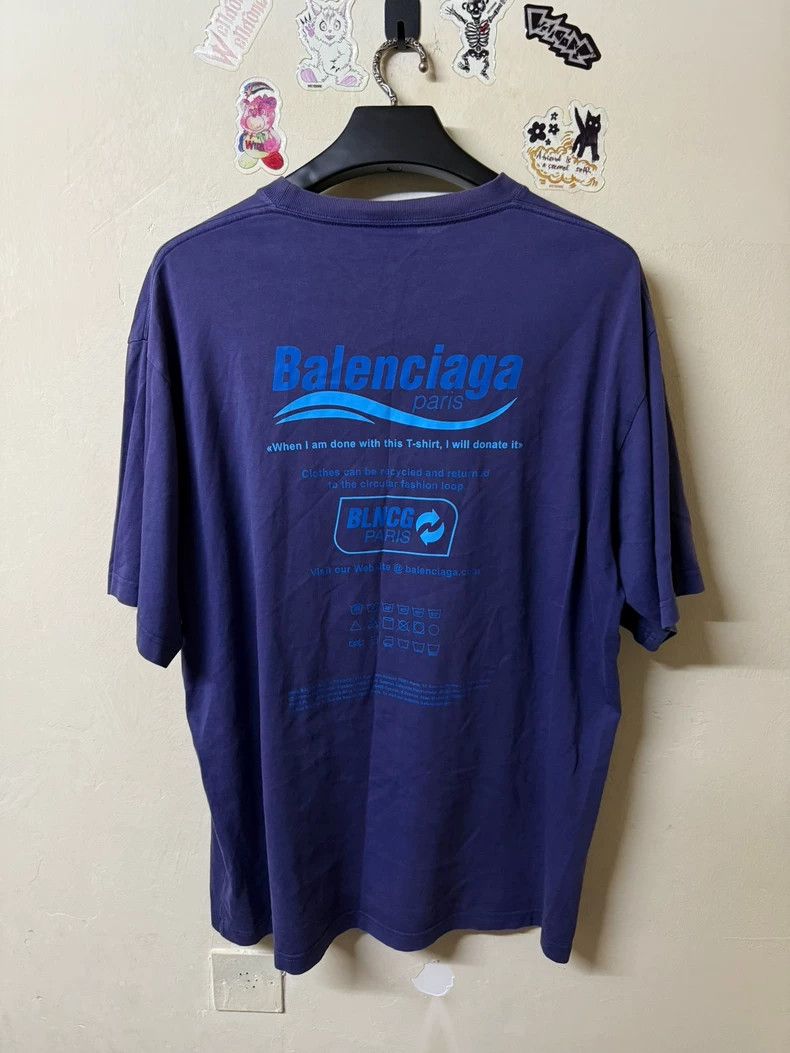 Balenciaga Balenciaga Nvironment-friendly logo short sleeve 2505-Nexta Size US XXS / EU 40 - 2 Thumbnail