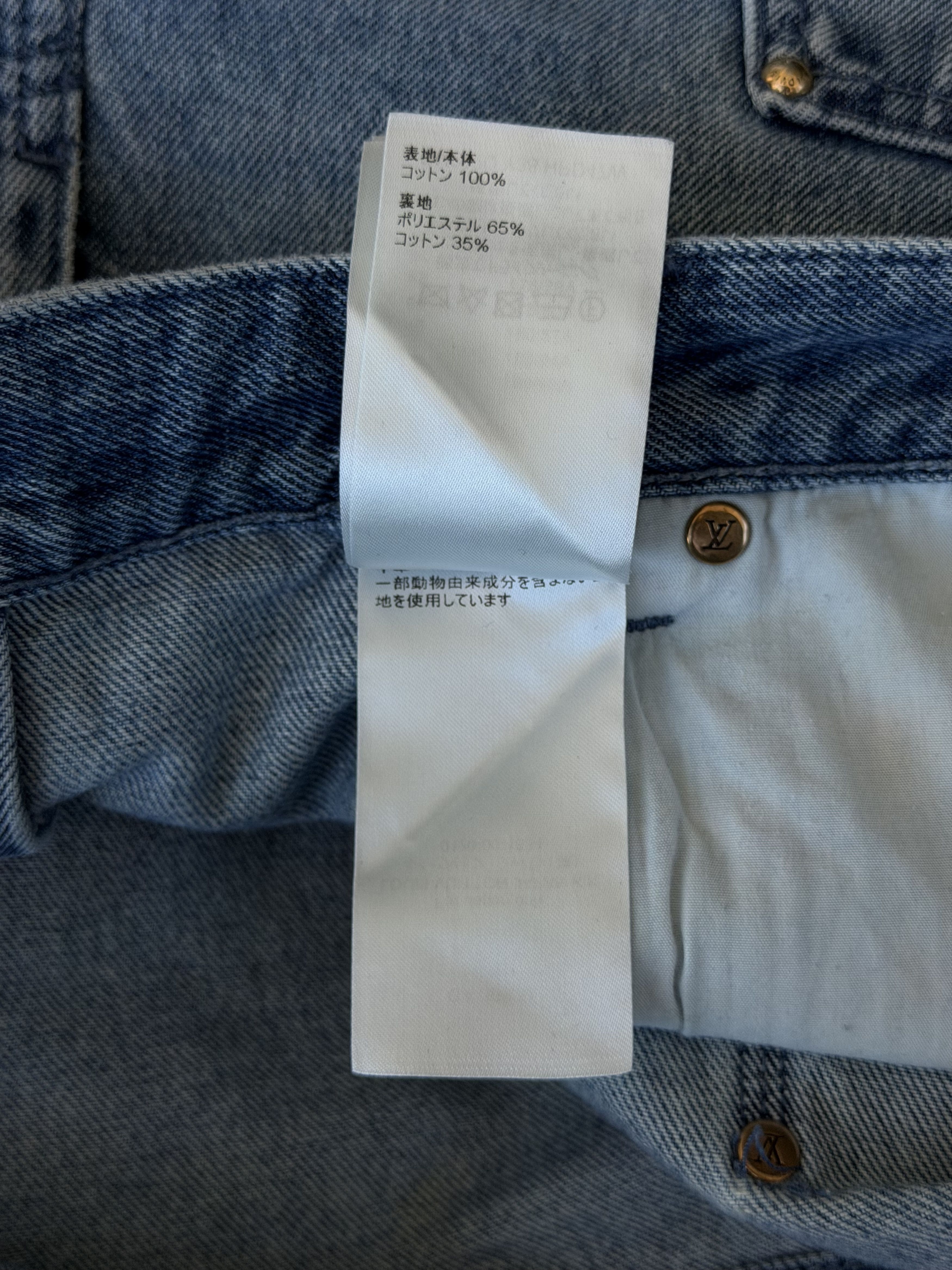Louis Vuitton Louis Vuitton Blue Monogram Carpenter Denim Shorts Size US 34 / EU 50 - 7 Thumbnail