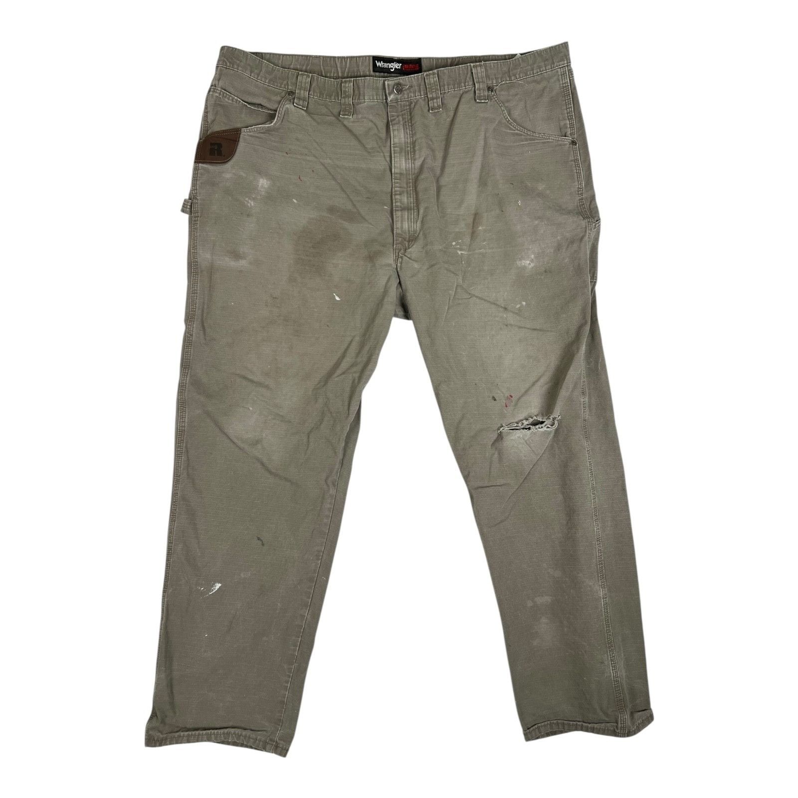 Wrangler Wrangler Riggs Workwear Pants Mens 44x34 Green Carpenter Ut Size US 44 / EU 60 - 1 Thumbnail