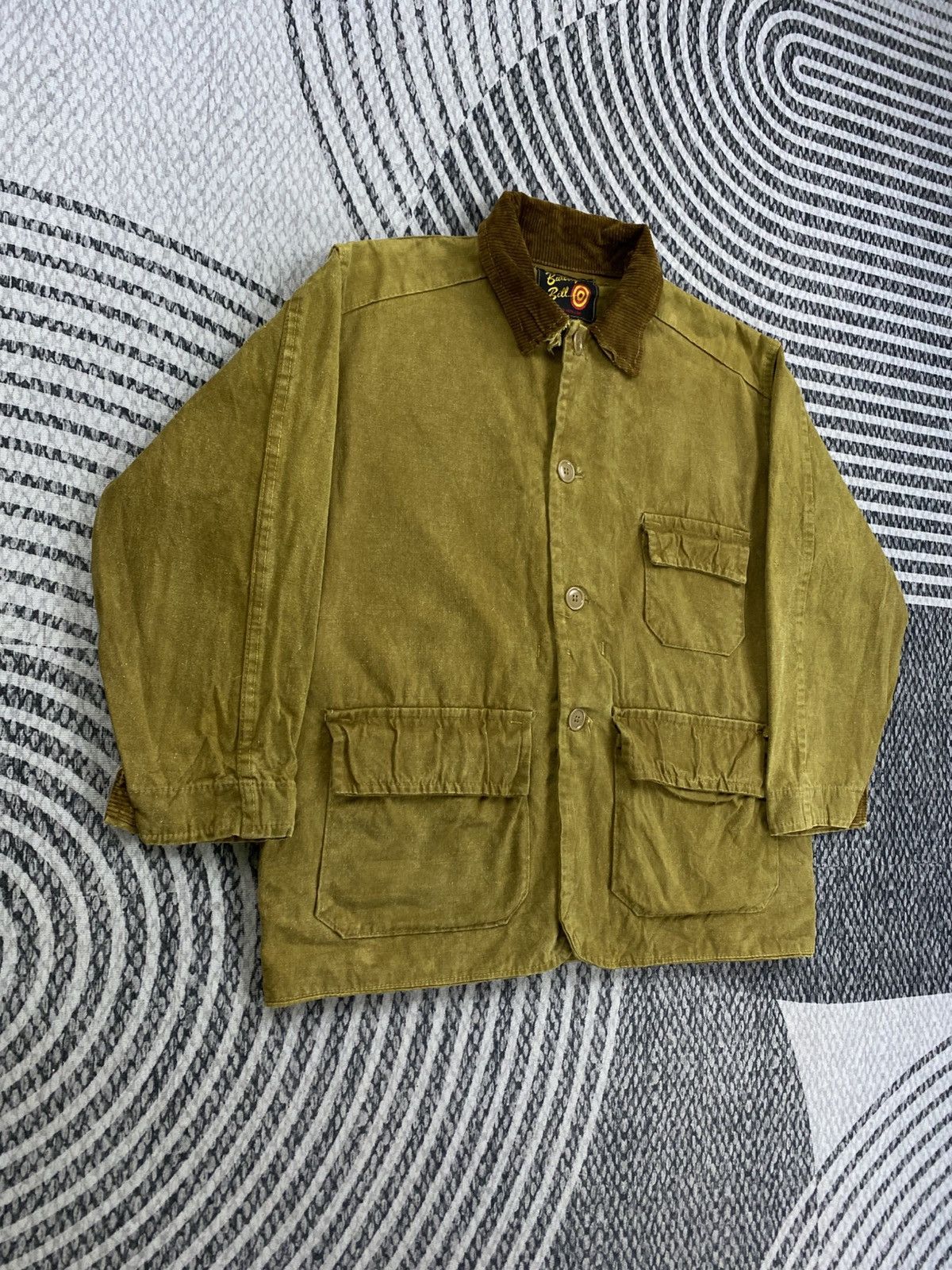 Japanese Brand Vintage Bullseye Bill Double Pocket Button Hunting Jacket Size US M / EU 48-50 / 2 - 3 Thumbnail