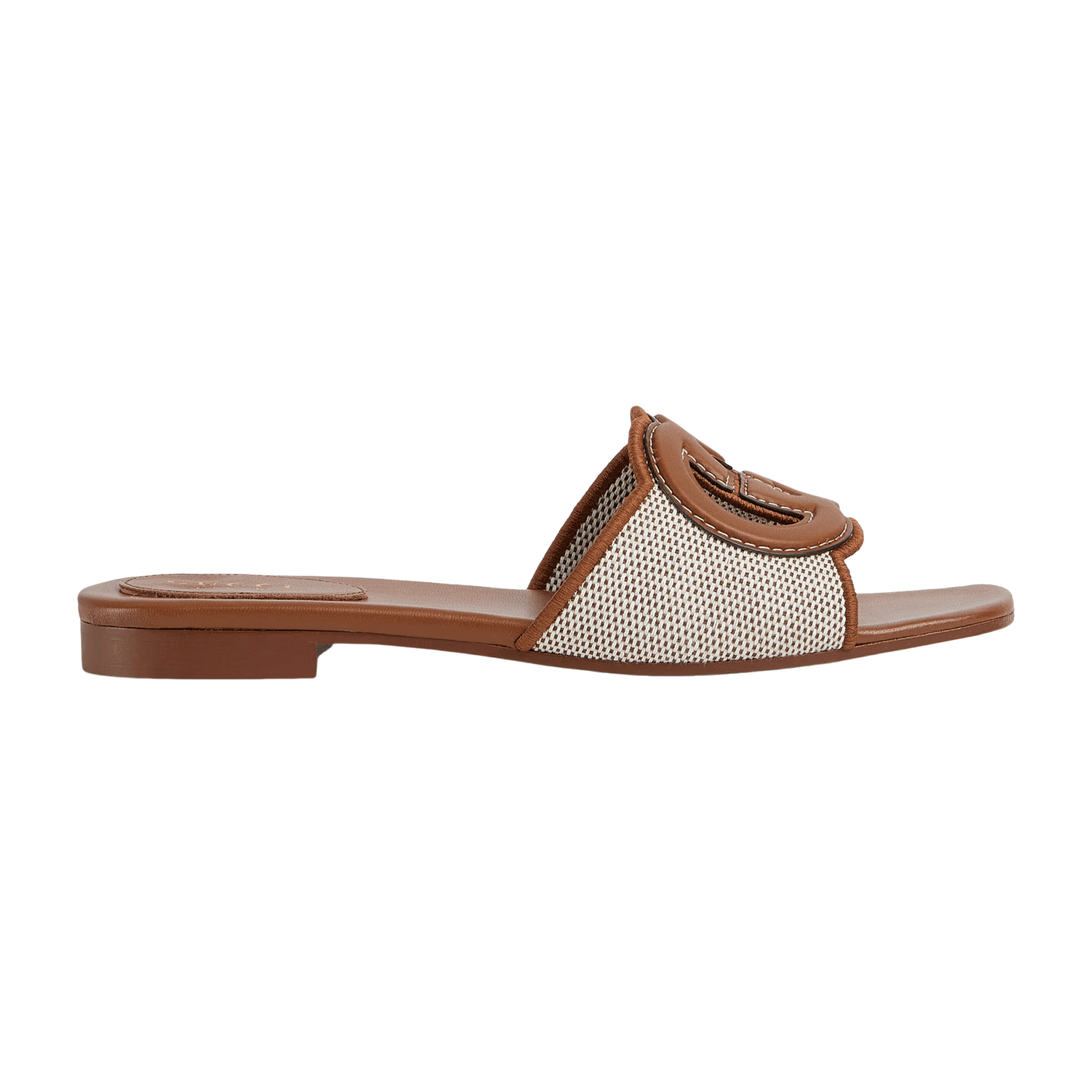 Gucci GUCCI Brown Leather Interlocking G Slides New/Authentic Size US 6 / IT 36 - 2 Thumbnail