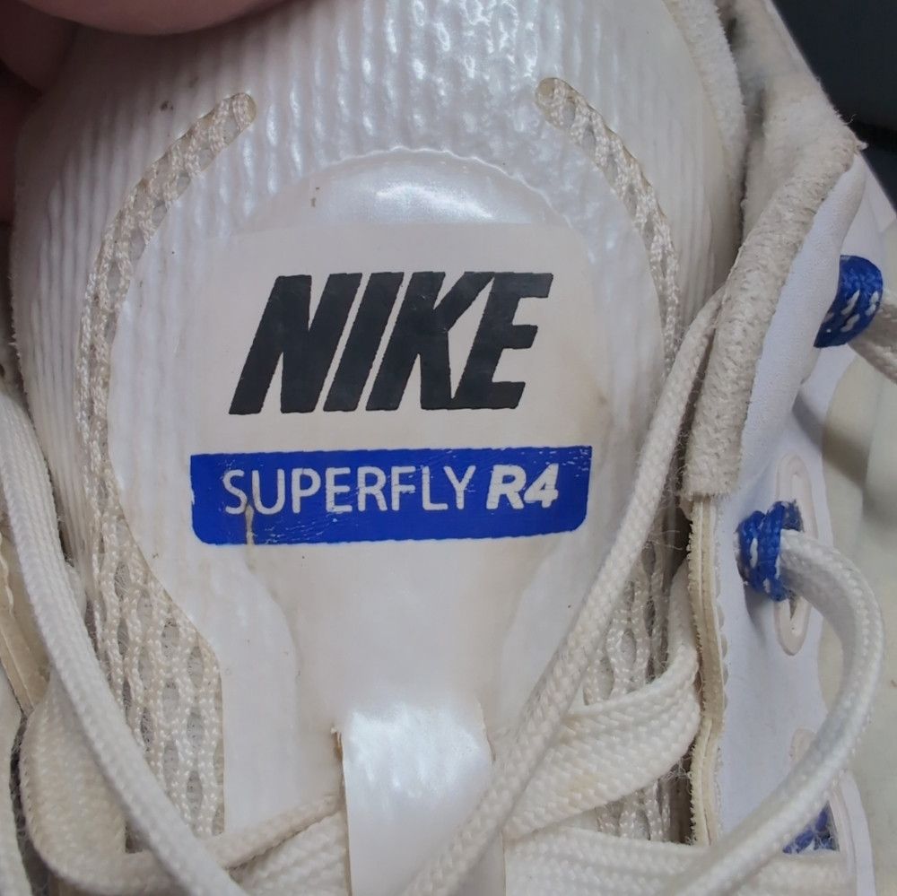 Nike Nike White Sz 15 Superfly R4 Flywire Track Shoes Metal Spik Size US 15 / EU 48 - 8 Thumbnail