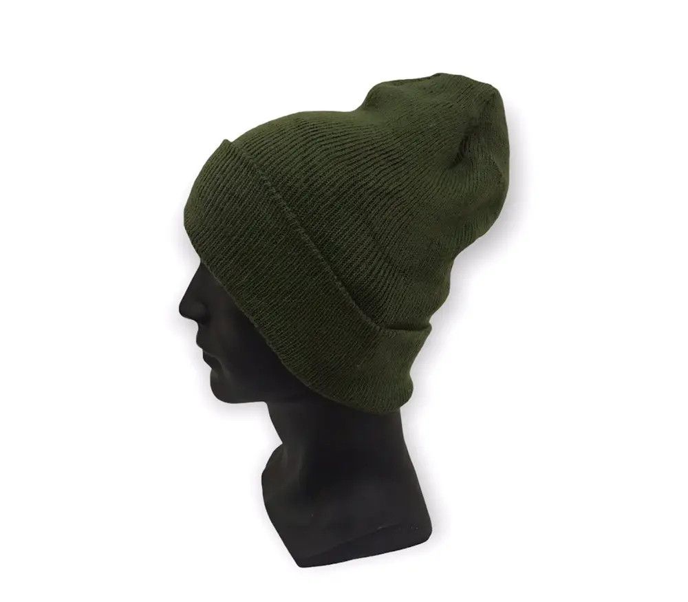 Vintage vintage Military Plain Beanie hat Size ONE SIZE - 1 Thumbnail