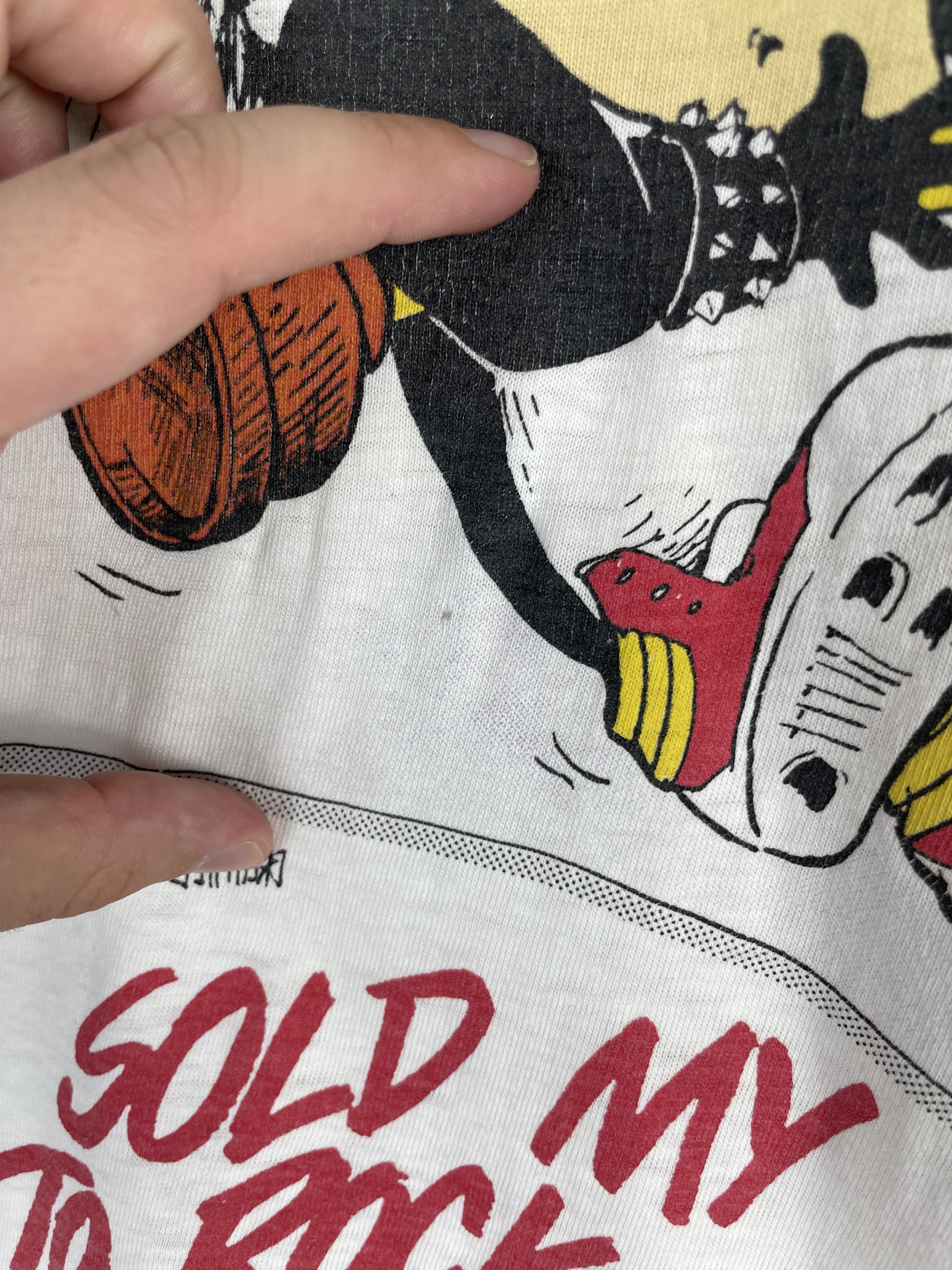 Band Tees × Vintage Vintage 1986 Sold My Soul To Rock n Roll Band Tshirt Size US L / EU 52-54 / 3 - 6 Thumbnail