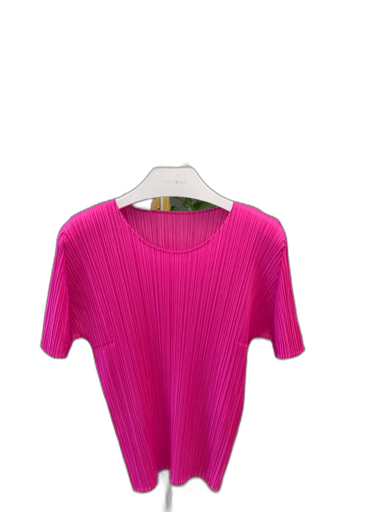 Issey Miyake Issey Miyake Classic Pink Short Sleeve Top Size M / US 6-8 / IT 42-44 - 1 Thumbnail