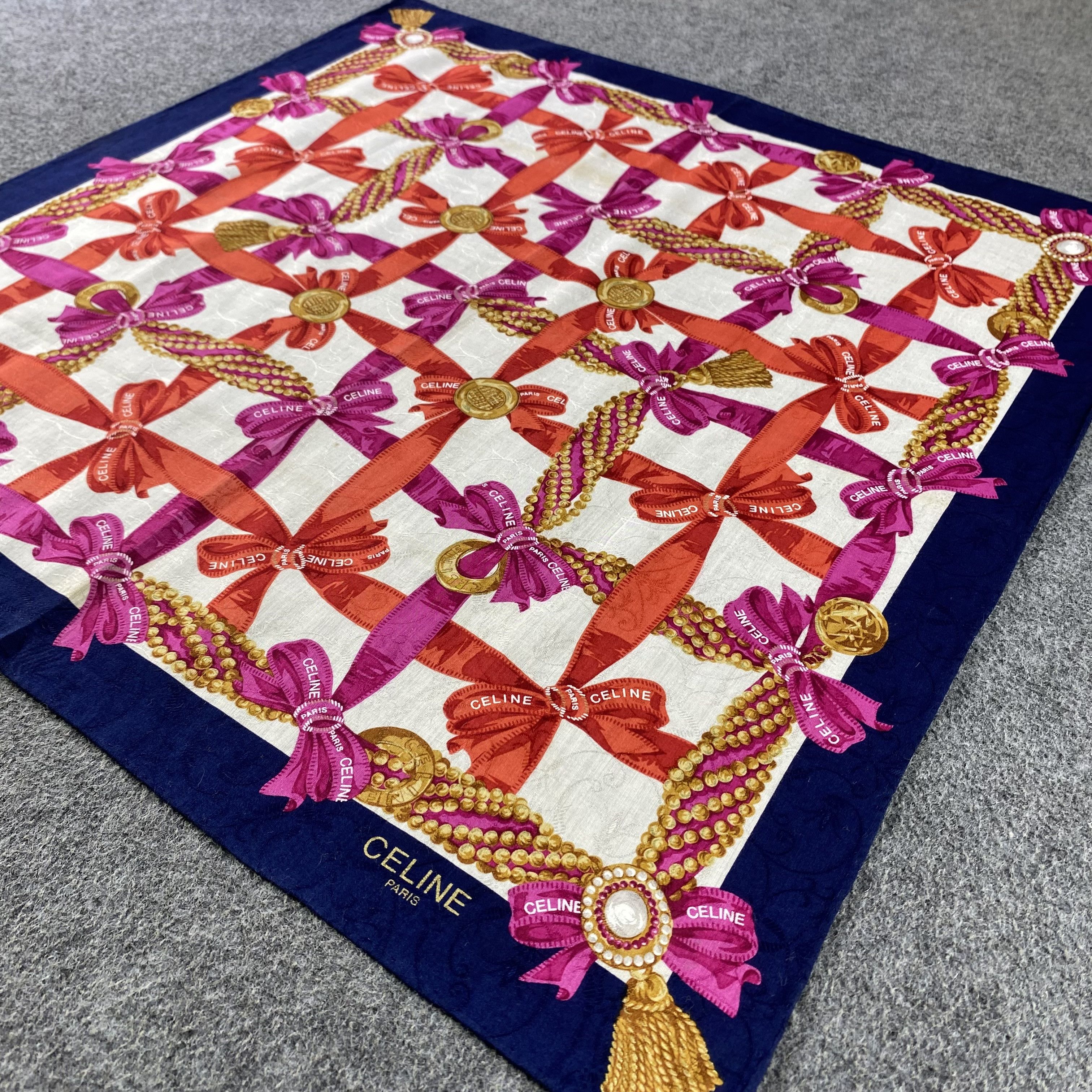 Celine × Vintage Celine Handkerchief/Neckerchief/Bandana HC751 Size ONE SIZE - 2 Thumbnail