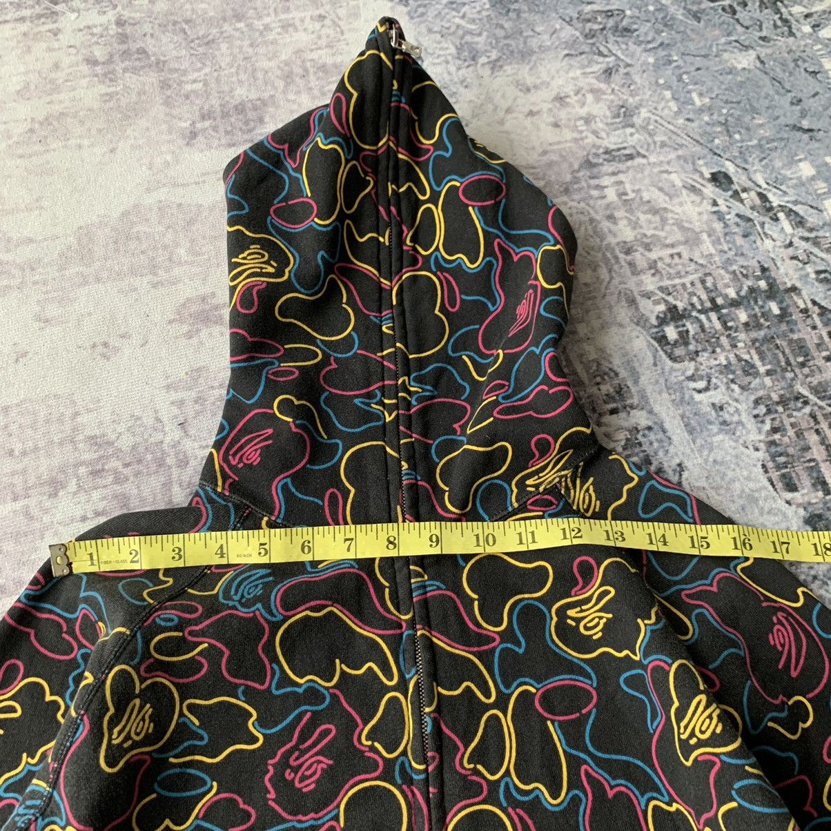 Bape Neon Camo Full Zip Hoodie Size S / US 4 / IT 40 - 15 Thumbnail