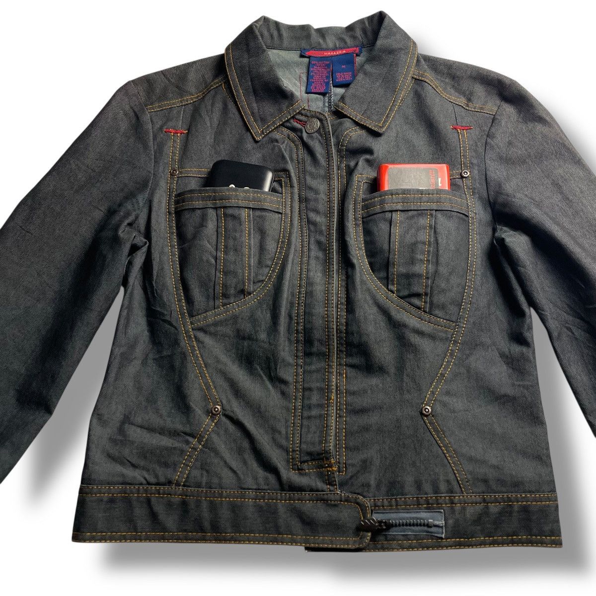 Bcbgmaxazria BCBG MAXAZRIA JEANS BUTTON UP CROPPED DENIM JACKET Size M / US 6-8 / IT 42-44 - 5 Thumbnail