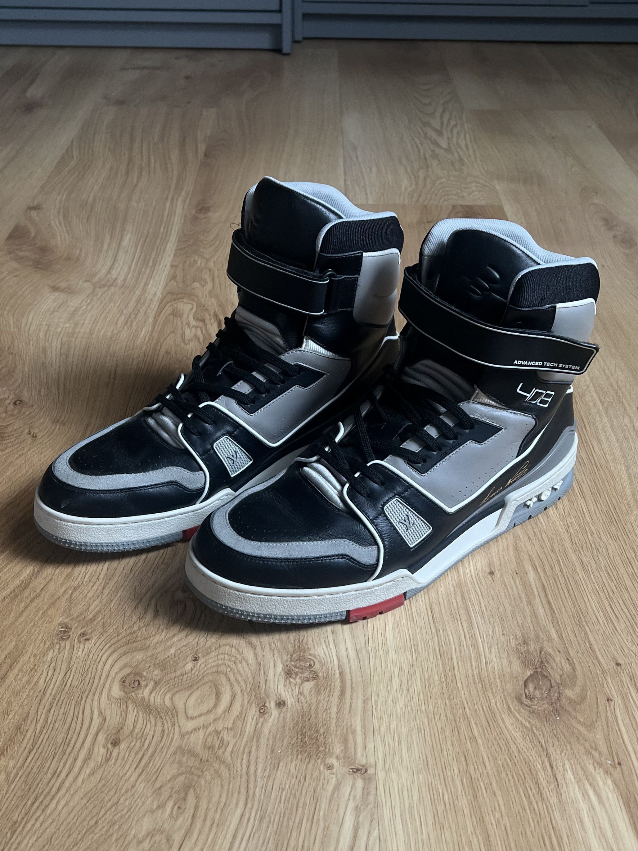 Louis Vuitton Louis Vuitton x Virgil Abloh 408 Trainers Hi Top Sneakers Size US 11 / EU 44 - 4 Thumbnail