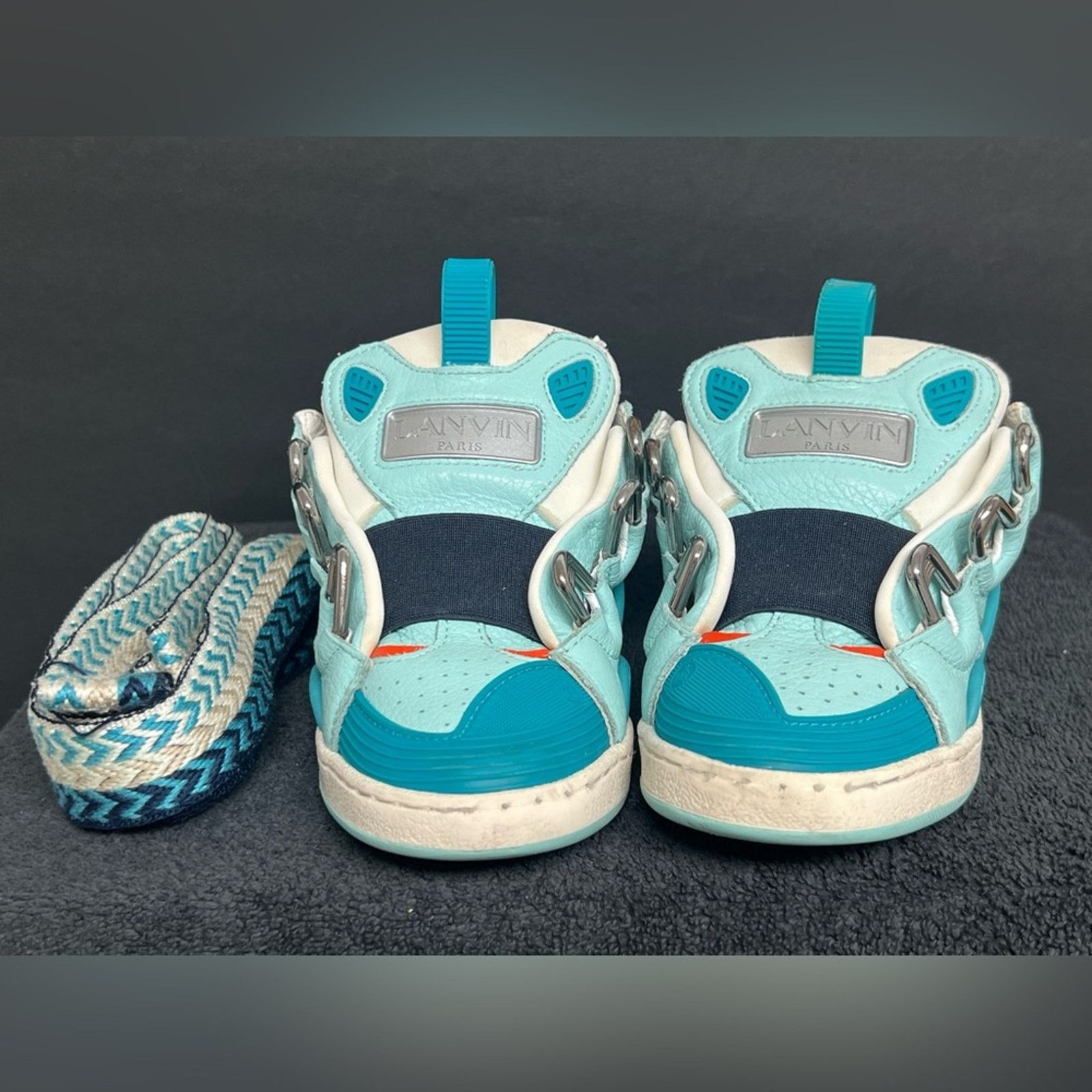 Lanvin LANVIN Curb Leather Chunky Sneakers, 33 US 1.5/2 RETAIL $554 Size US 4 / IT 34 - 3 Thumbnail