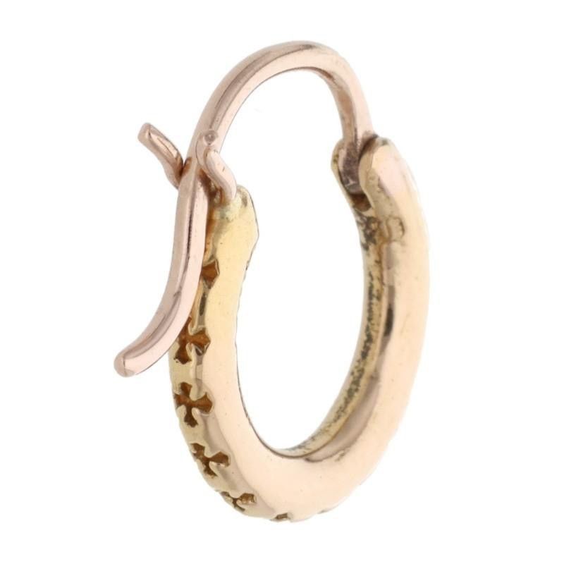 Chrome Hearts chrome hearts 22K hoop gold earring Size ONE SIZE - 2 Thumbnail