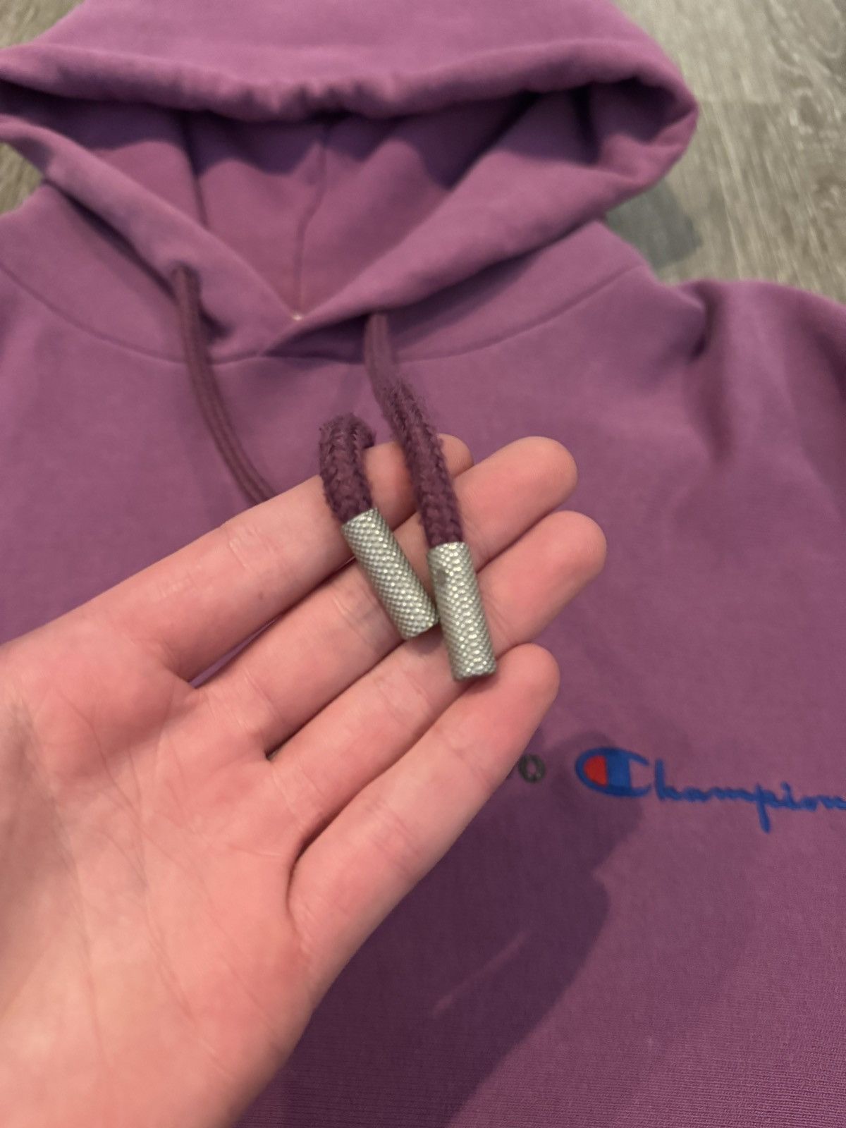 Champion × Off-White Off White Champion Purple Hoodie Size Medium Size US M / EU 48-50 / 2 - 9 Thumbnail