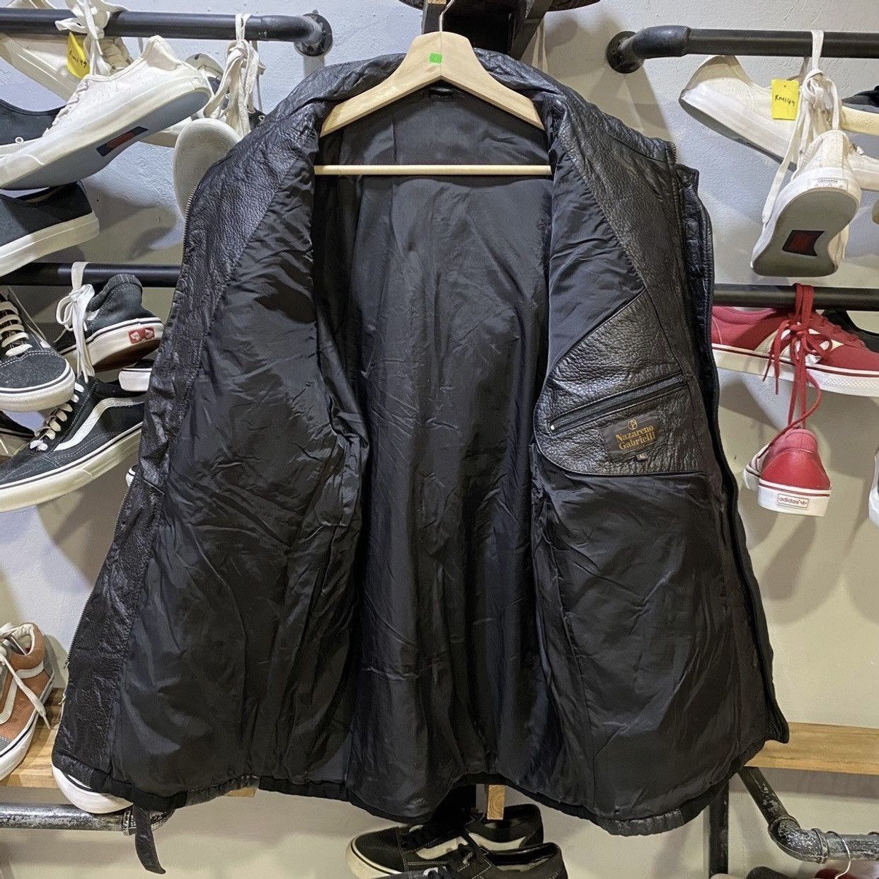 Nazareno Gabrielli × Vintage Rare Vintage Nazareno Gabrielli Italy Leather Jacket Size US L / EU 52-54 / 3 - 3 Thumbnail